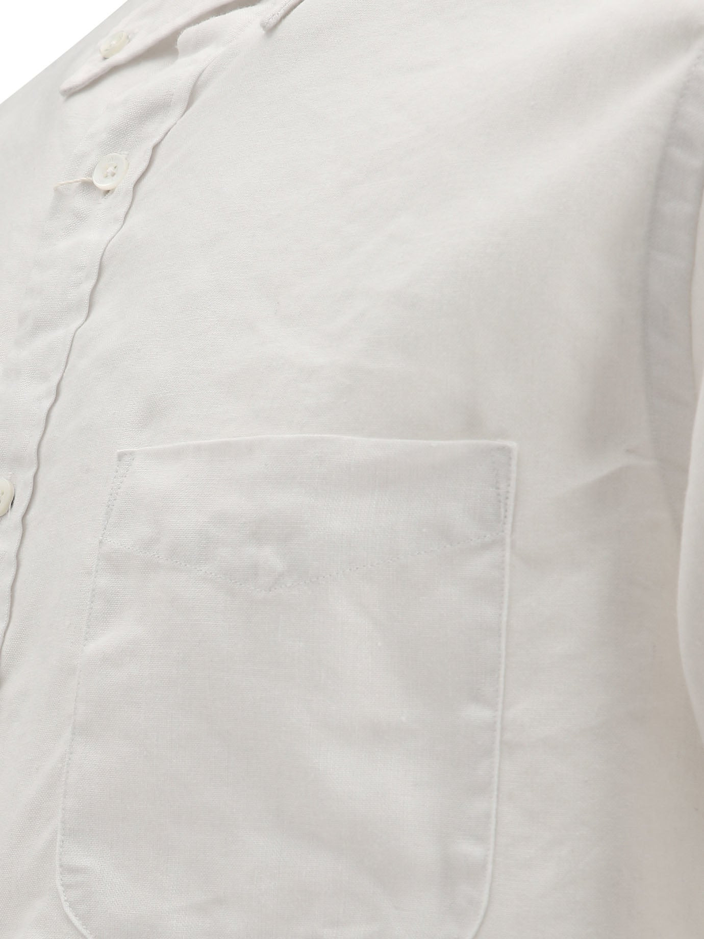 Beams Plus Linen Shirt With Chest Pocket - 4