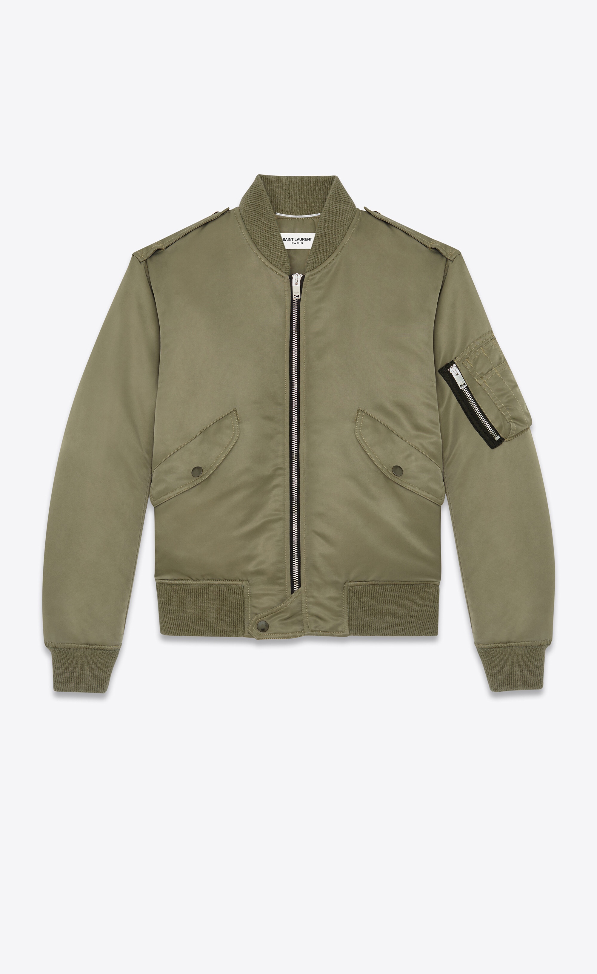 bomber jacket in nylon - 1