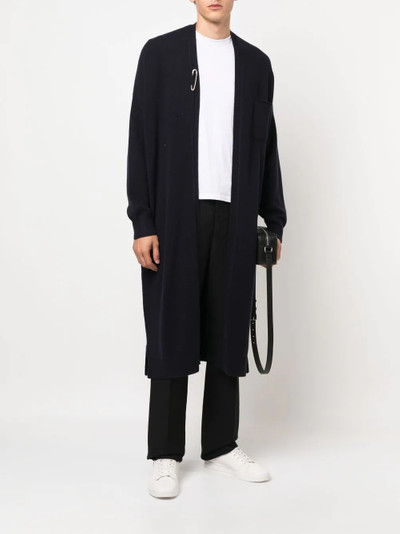 extreme cashmere safety-pin long cardigan outlook