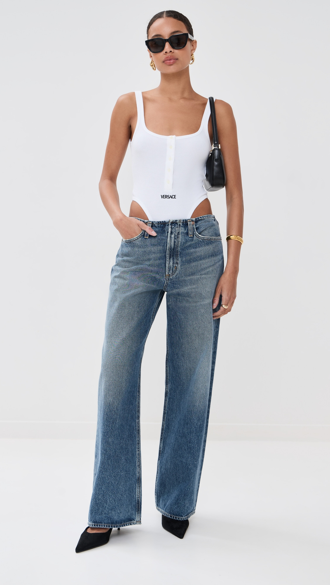Tex Queen Rib Tank Thong Bodysuit - 4
