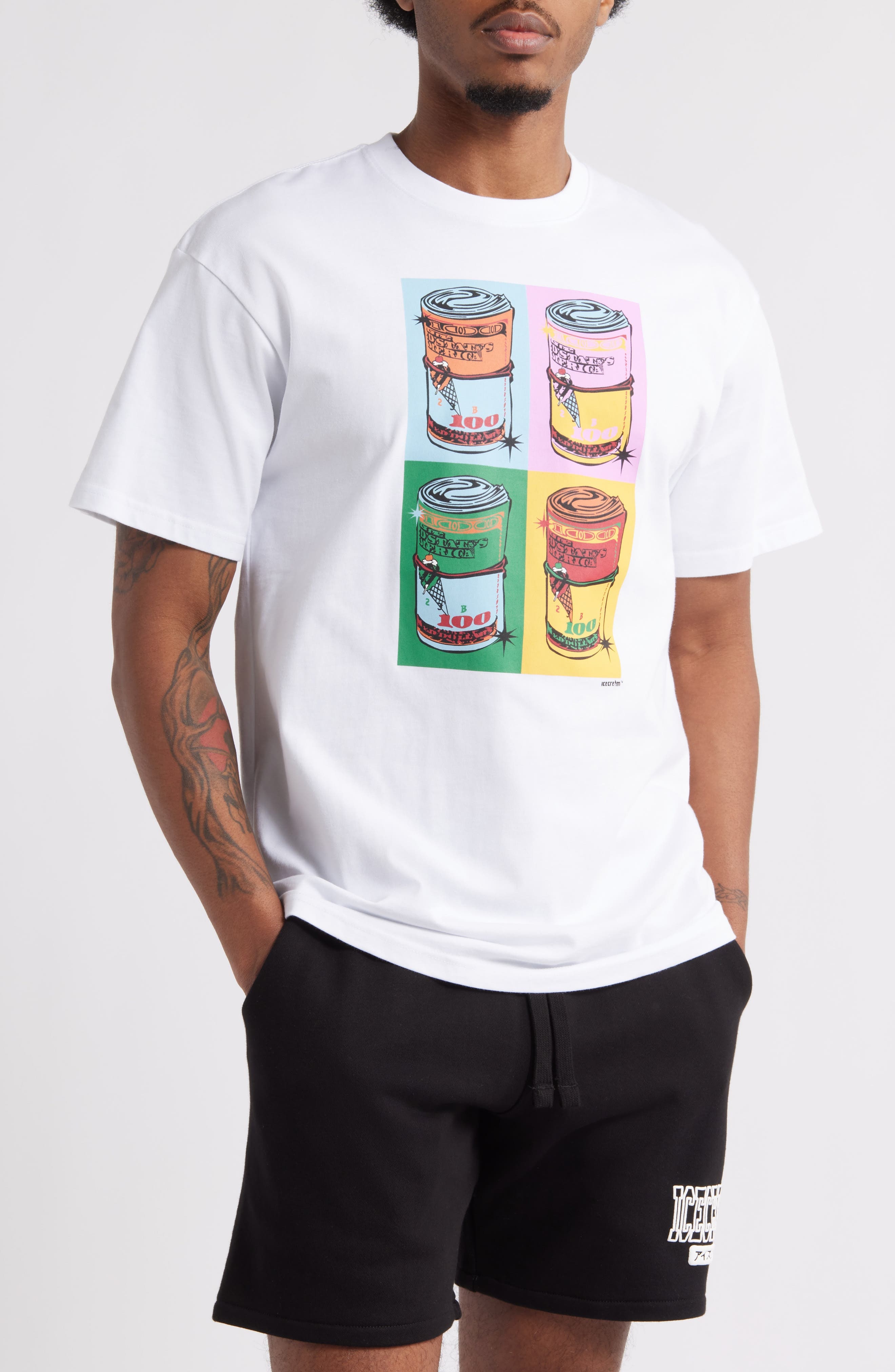 ICECREAM Warbucks Graphic T-Shirt in White at Nordstrom - 1