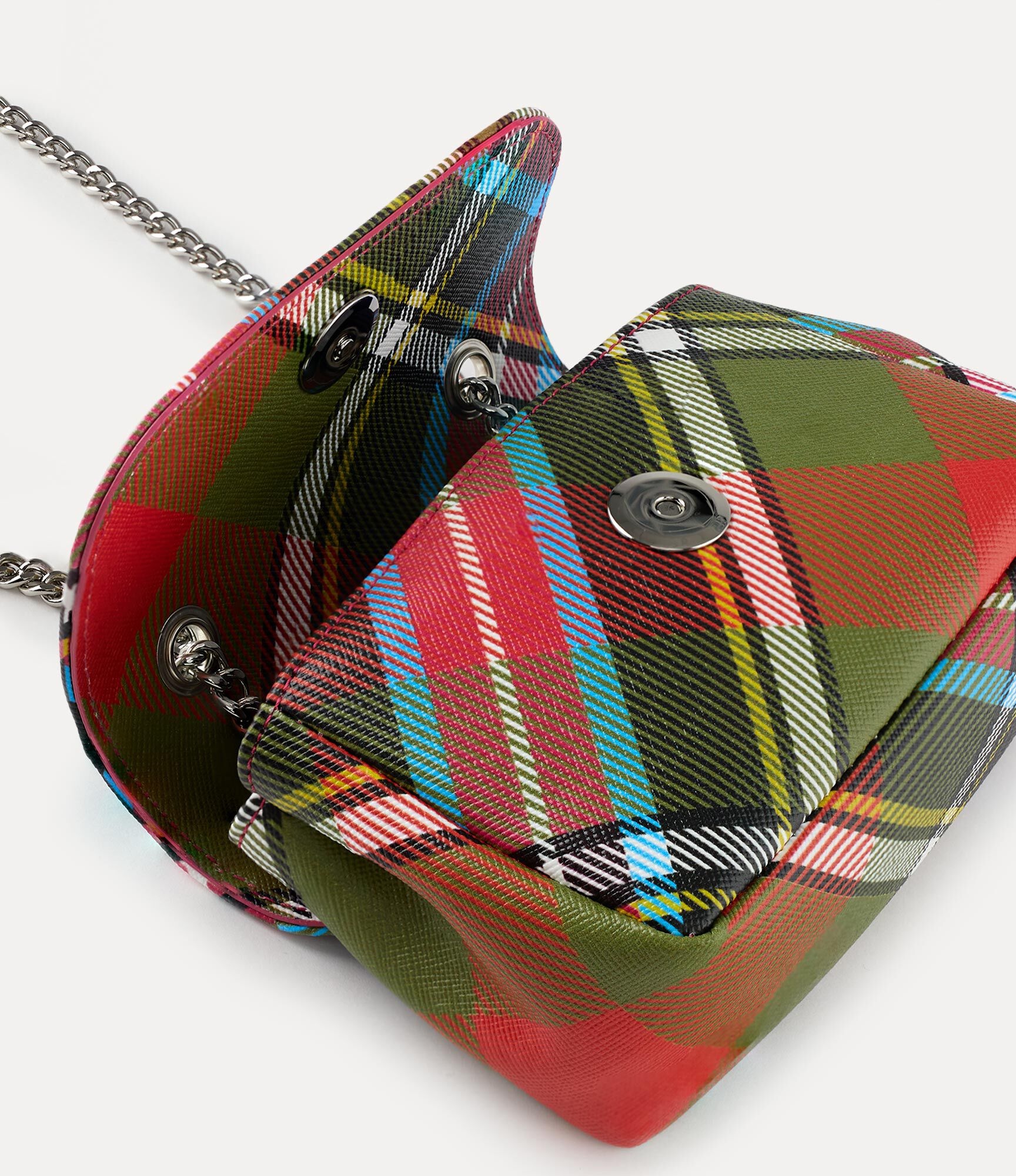DERBY SMALL PURSE WITH CHAIN TARTAN - 4