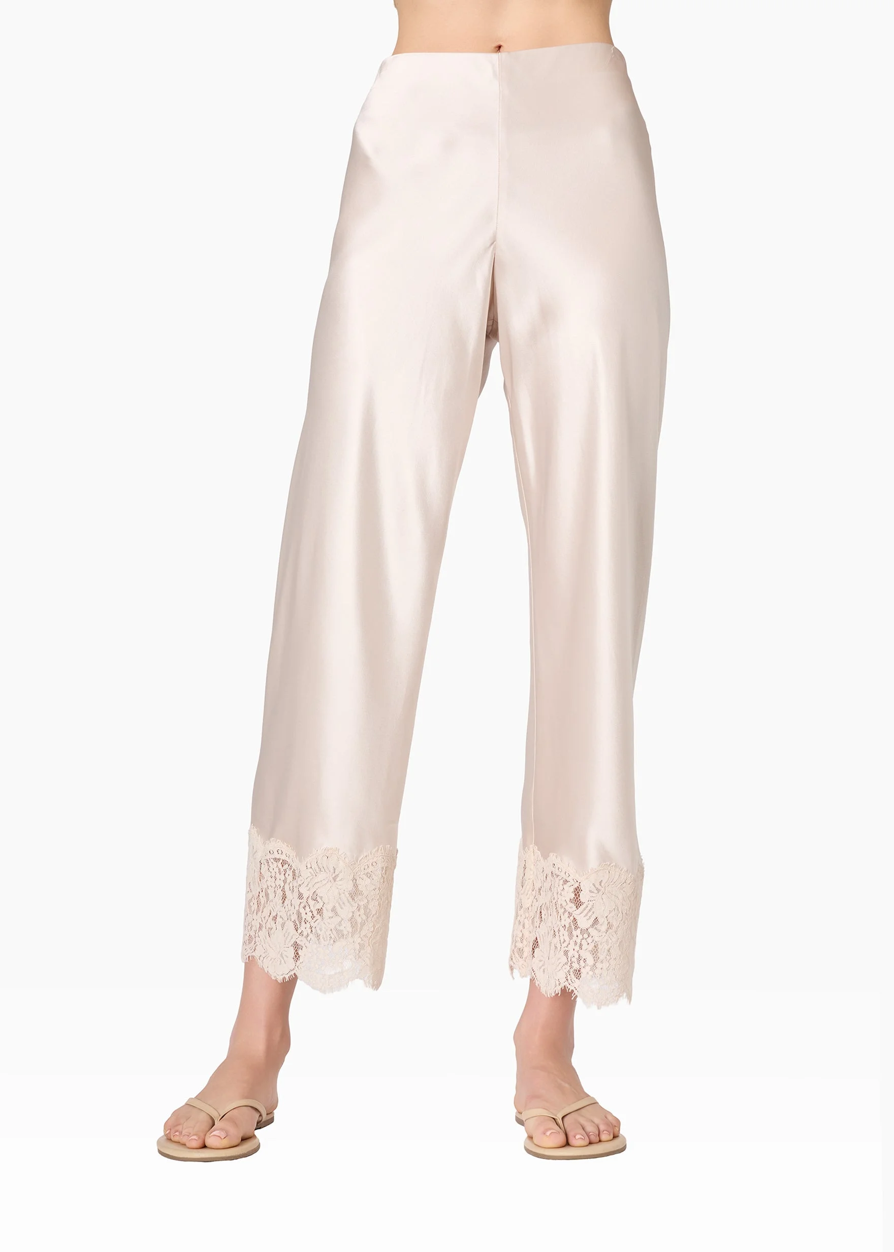 BRISTOL MID RISE LACE PANT OAT - 1