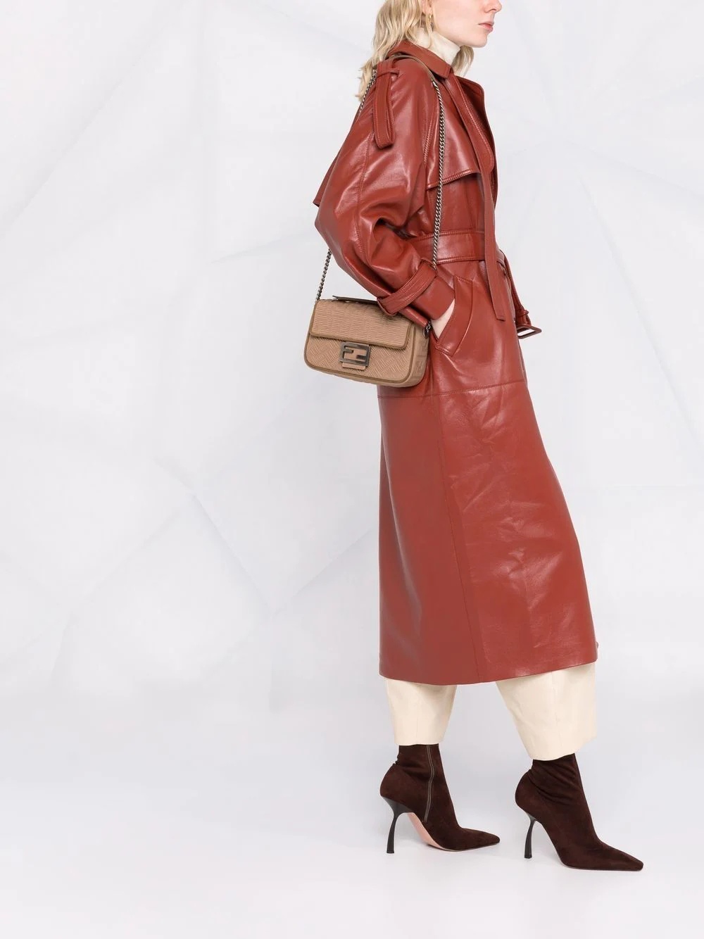 medium textured logo Baguette bag - 2