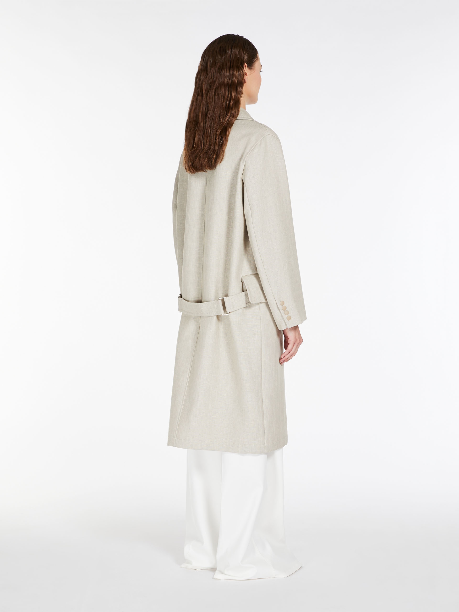 MESCAL Jersey and linen duster coat - 4