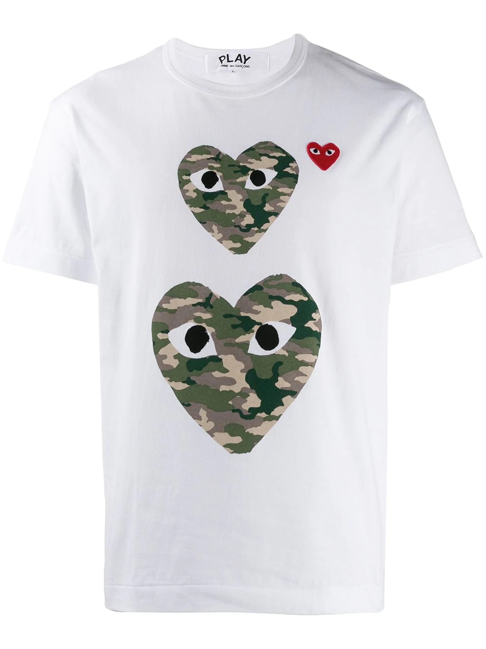 camouflage heart T-shirt - 1