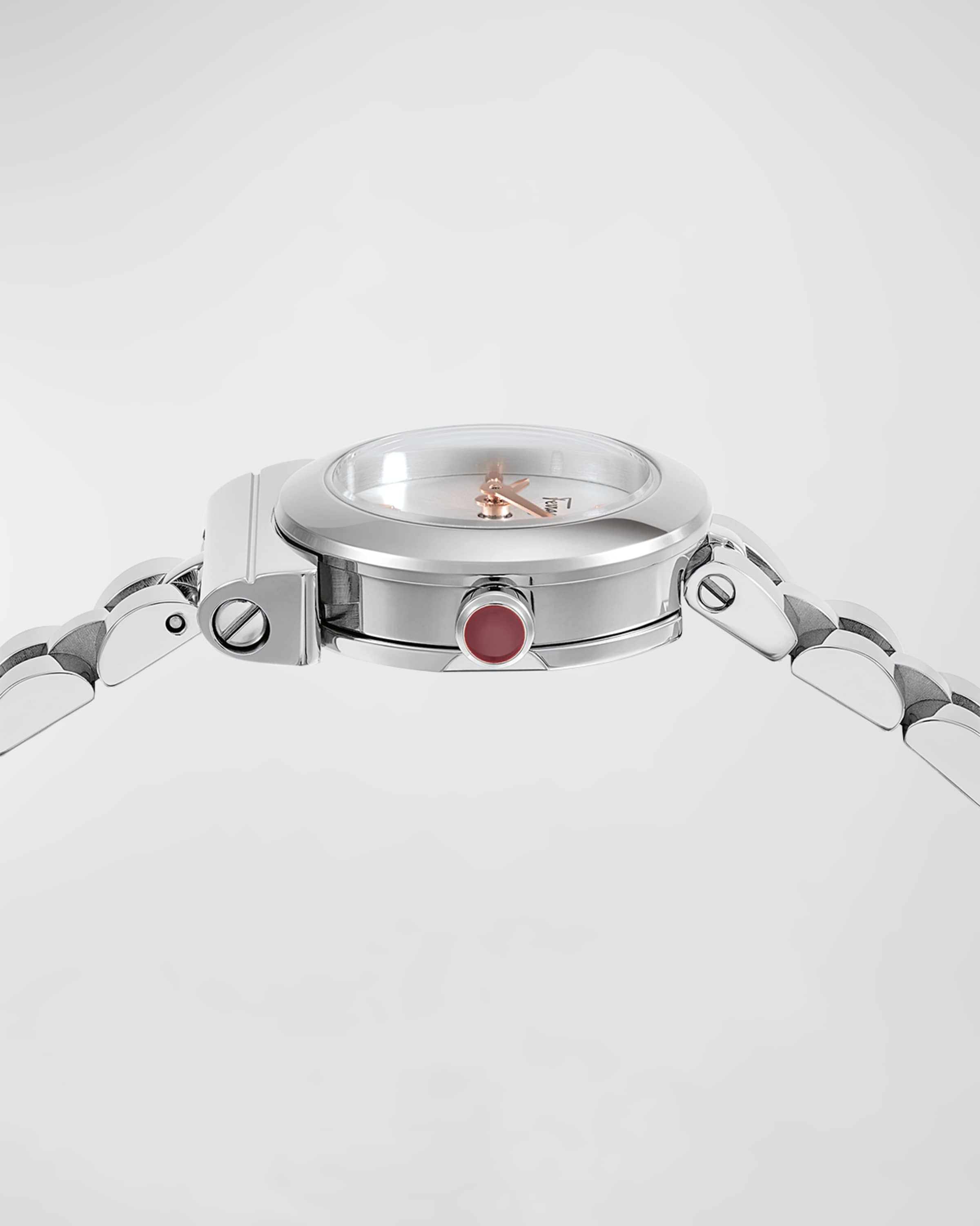 22.5mm Gancino Watch with Bracelet Strap, Silver - 3