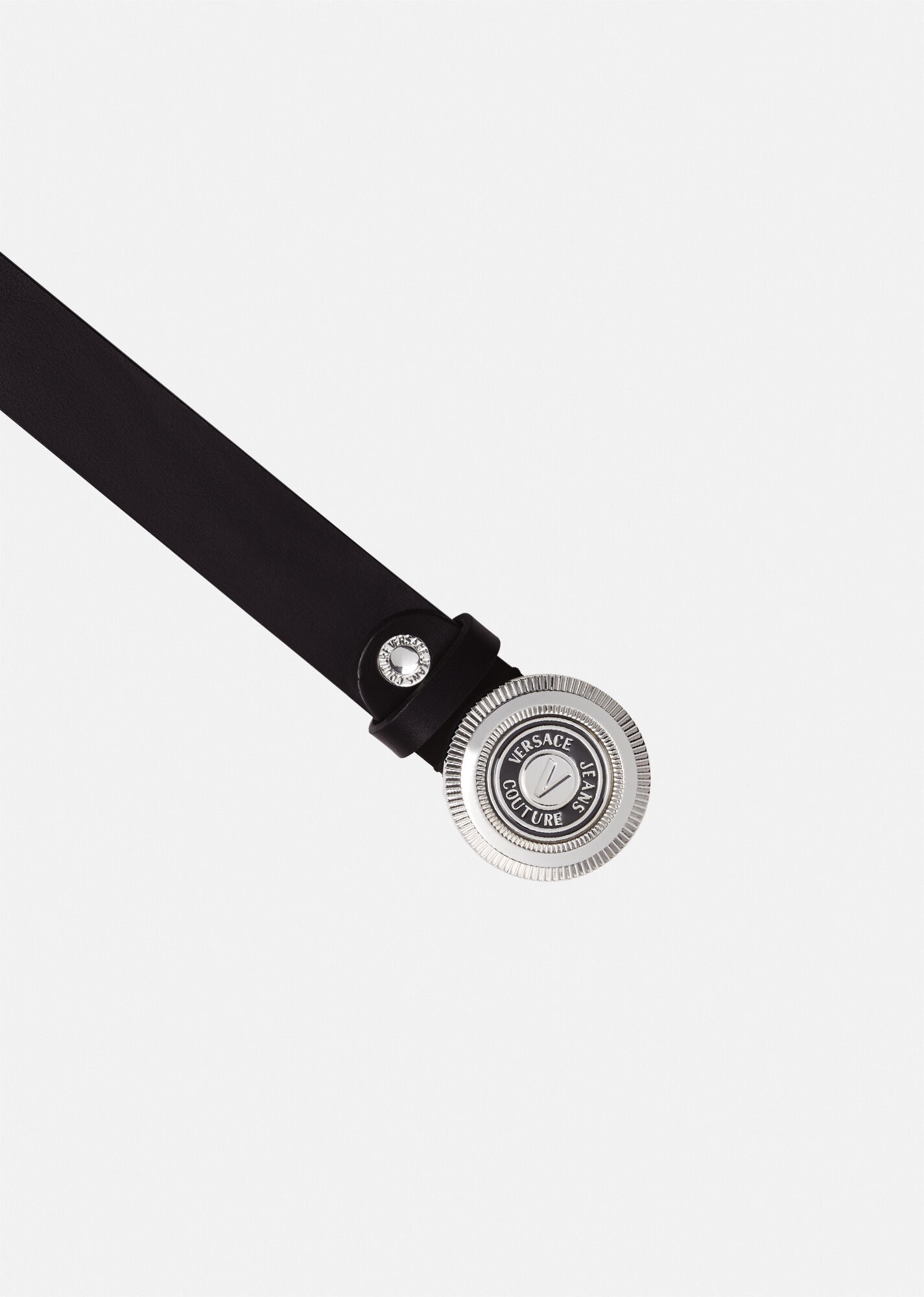 V-Emblem Leather Belt - 2