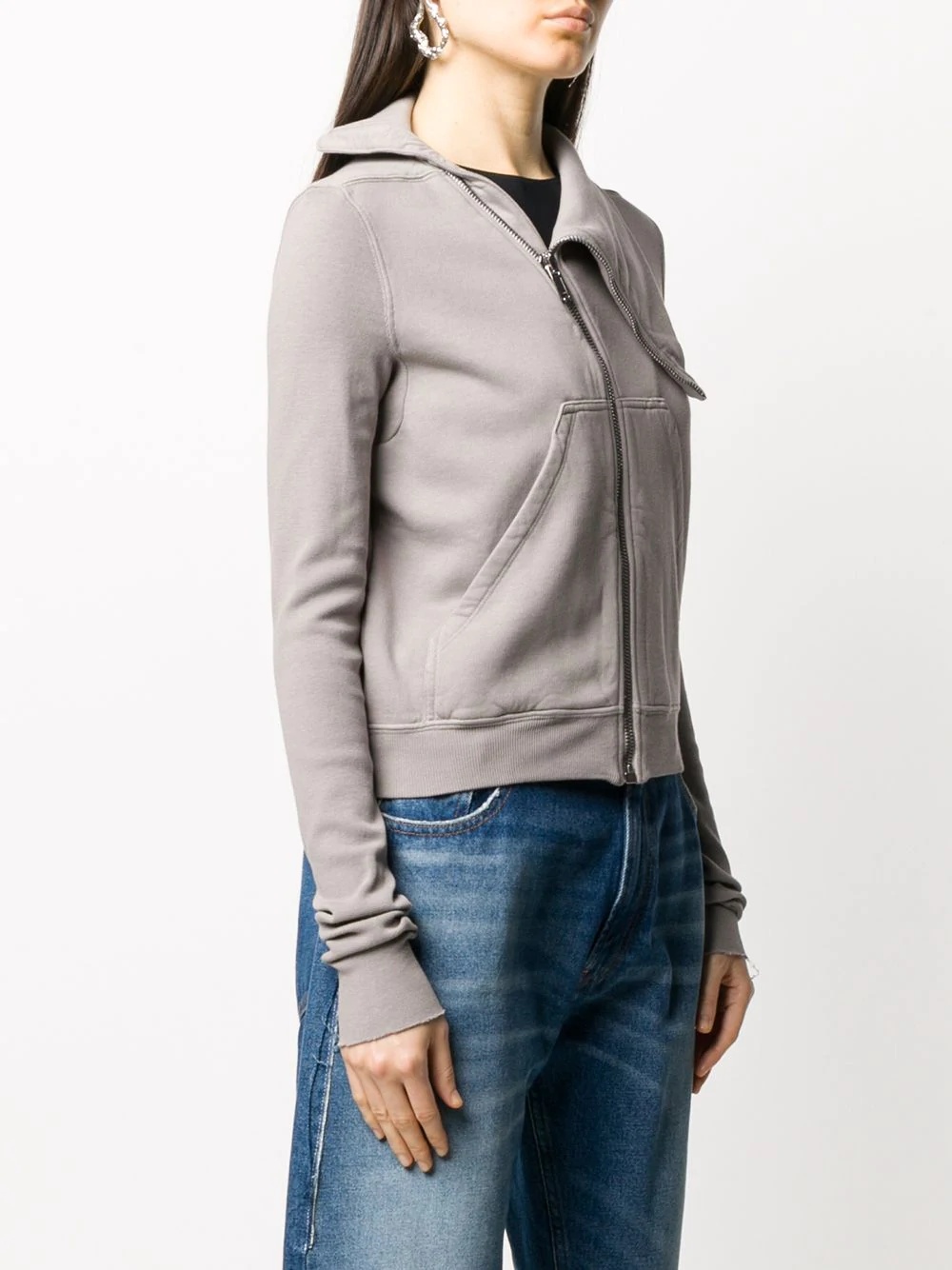 off-centre zip jumper - 3