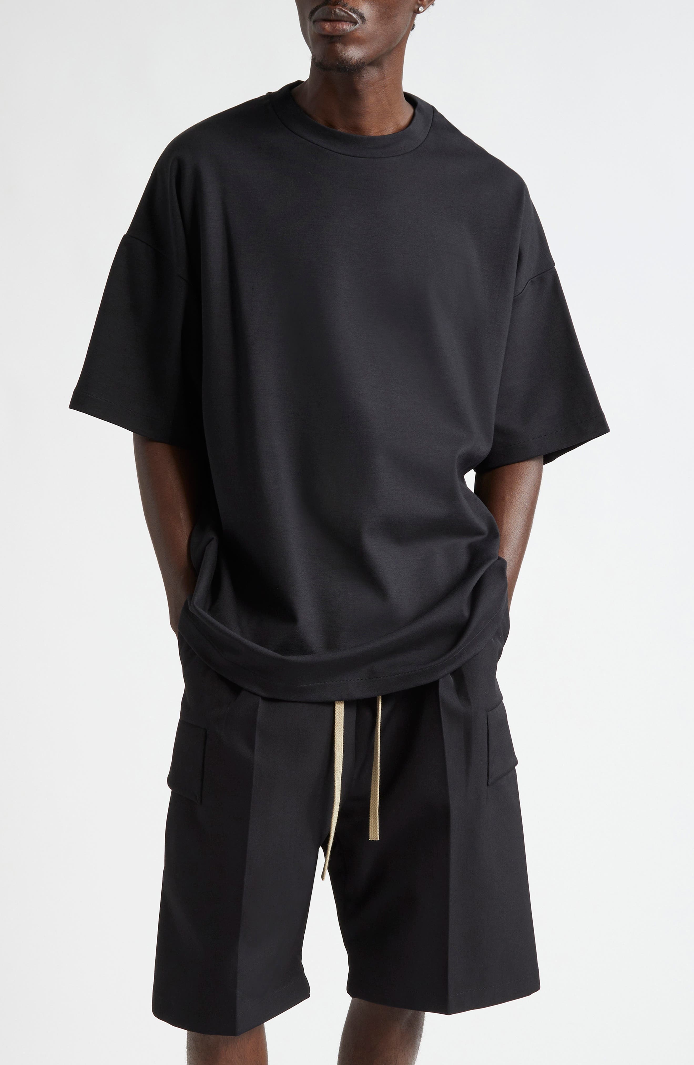 Fear of God Milano Jersey Crewneck T-Shirt in Black at Nordstrom - 1