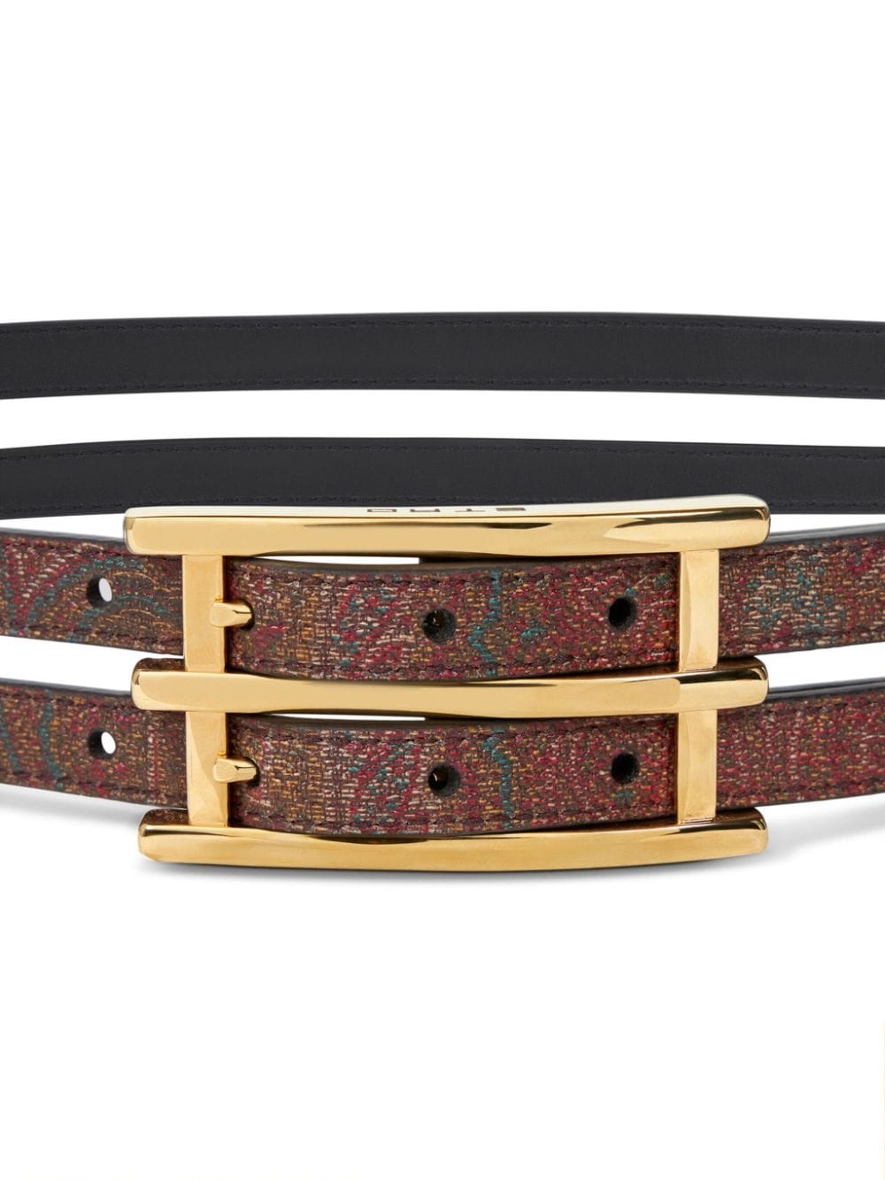 reversible leather belt - 3