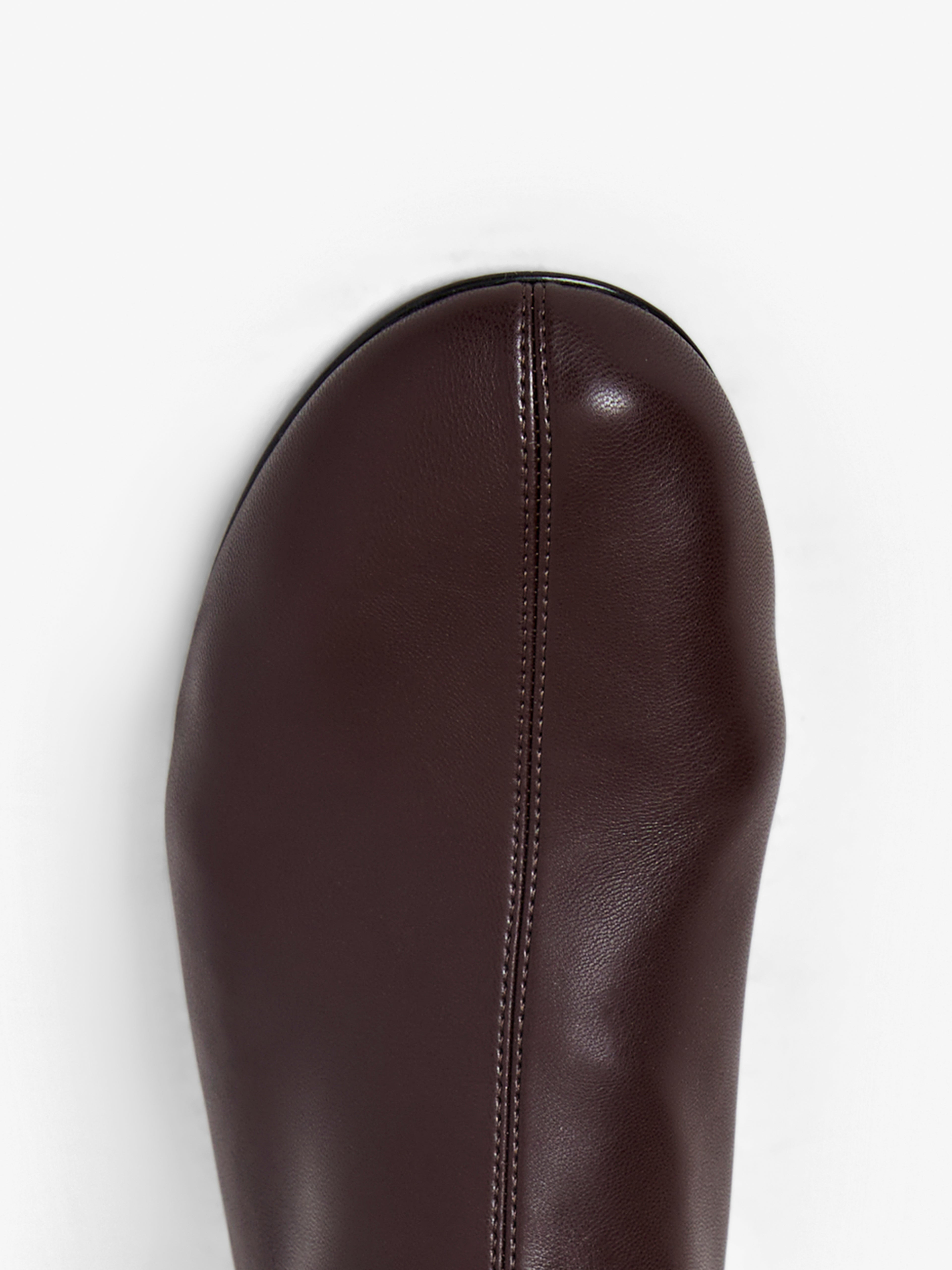 Tee Stretch Over The Knee Boots in Faux Leather - 3