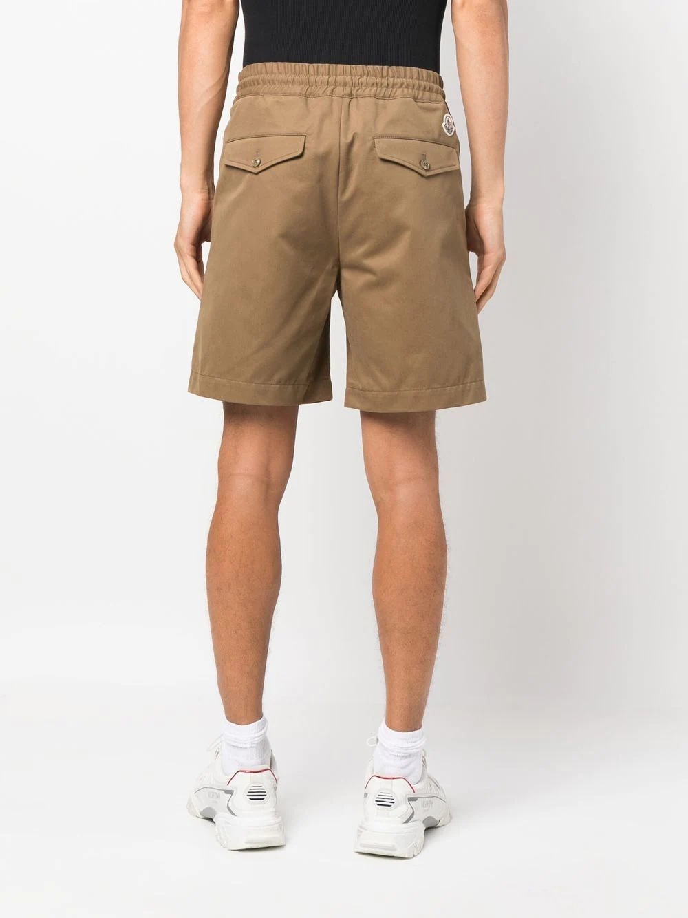 drawstring track shorts - 4