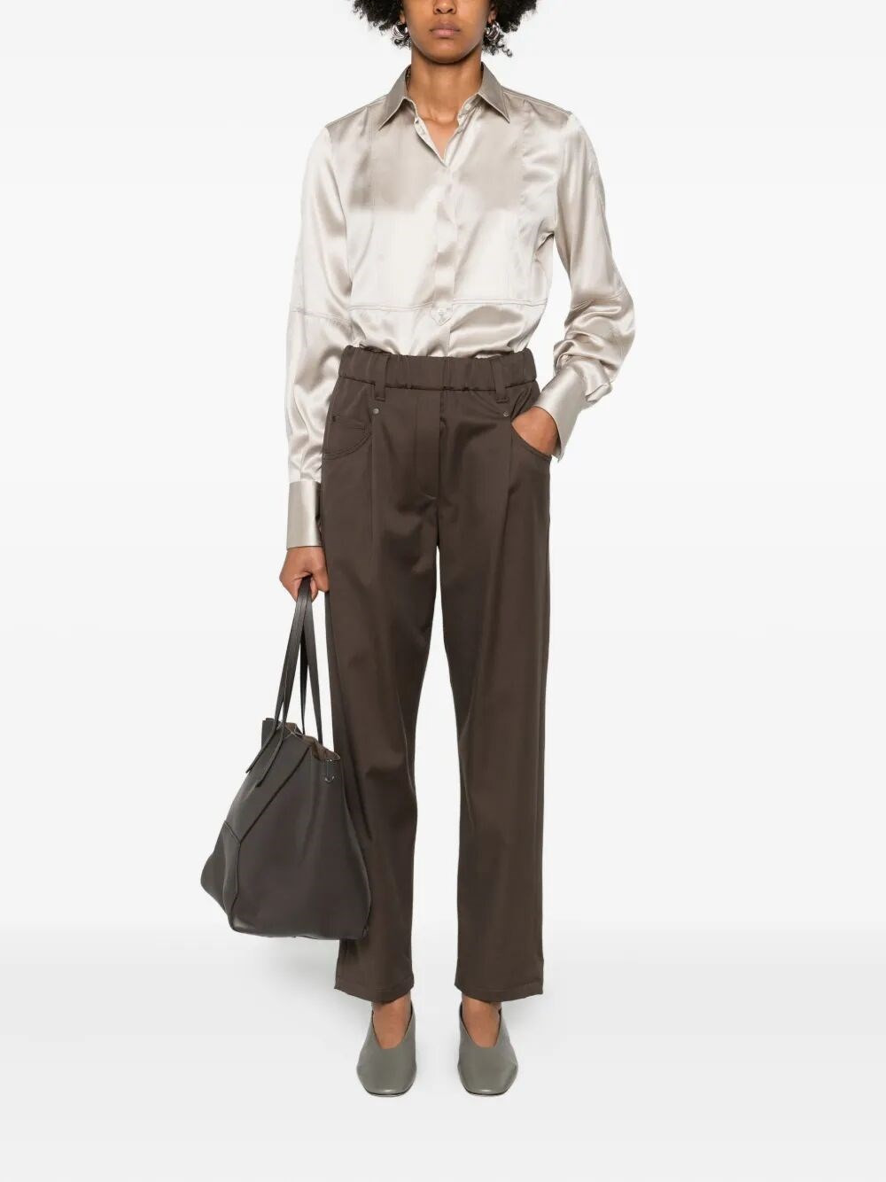 Satin Shirt With Monili - 2