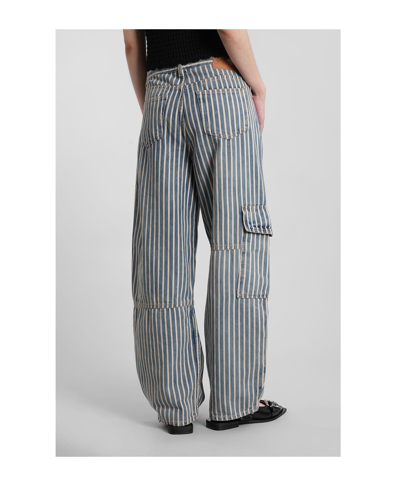 Jeans In Blue Cotton - 3