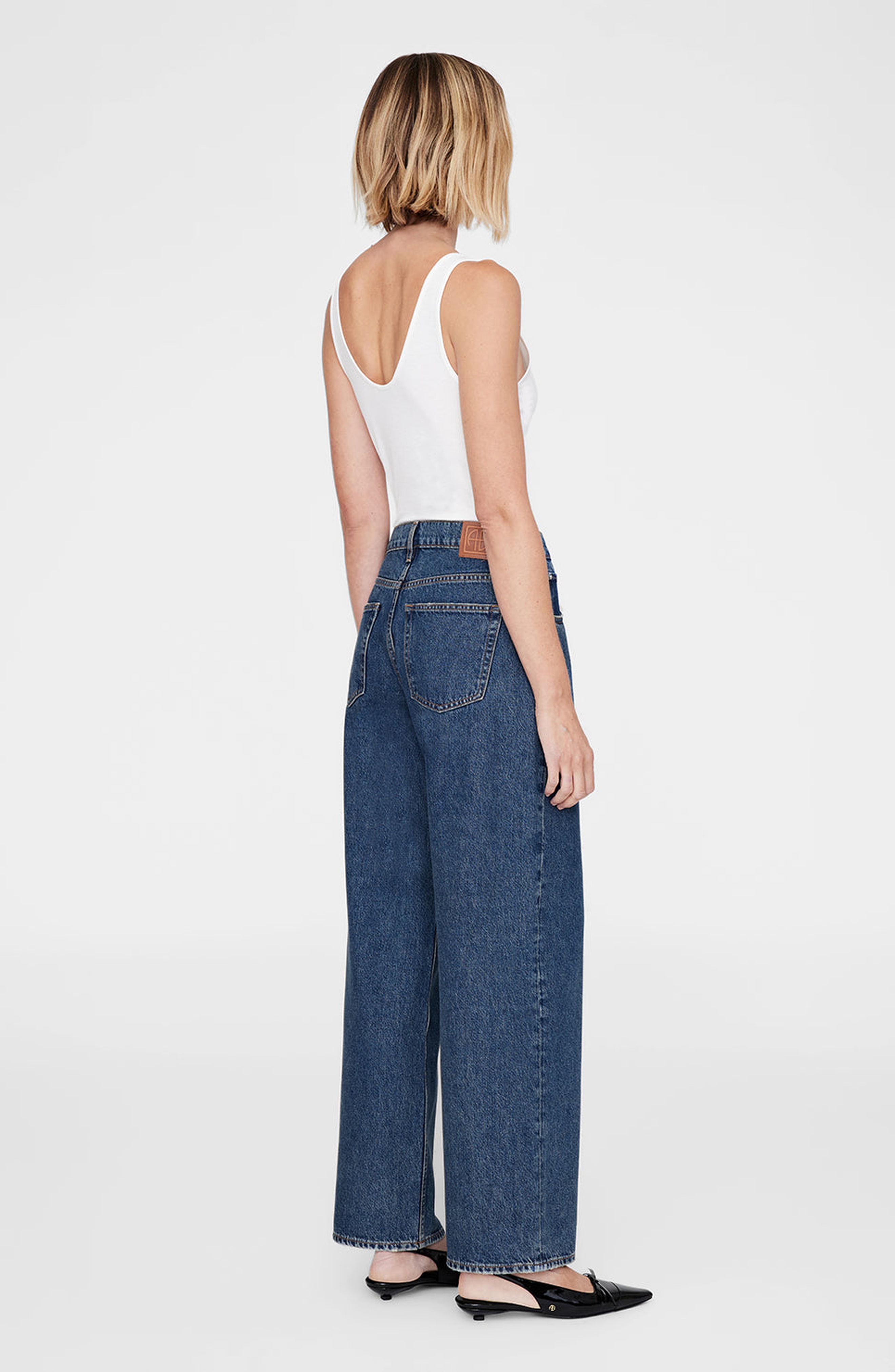 ANINE BING Manon Jean in Sea Blue at Nordstrom - 3