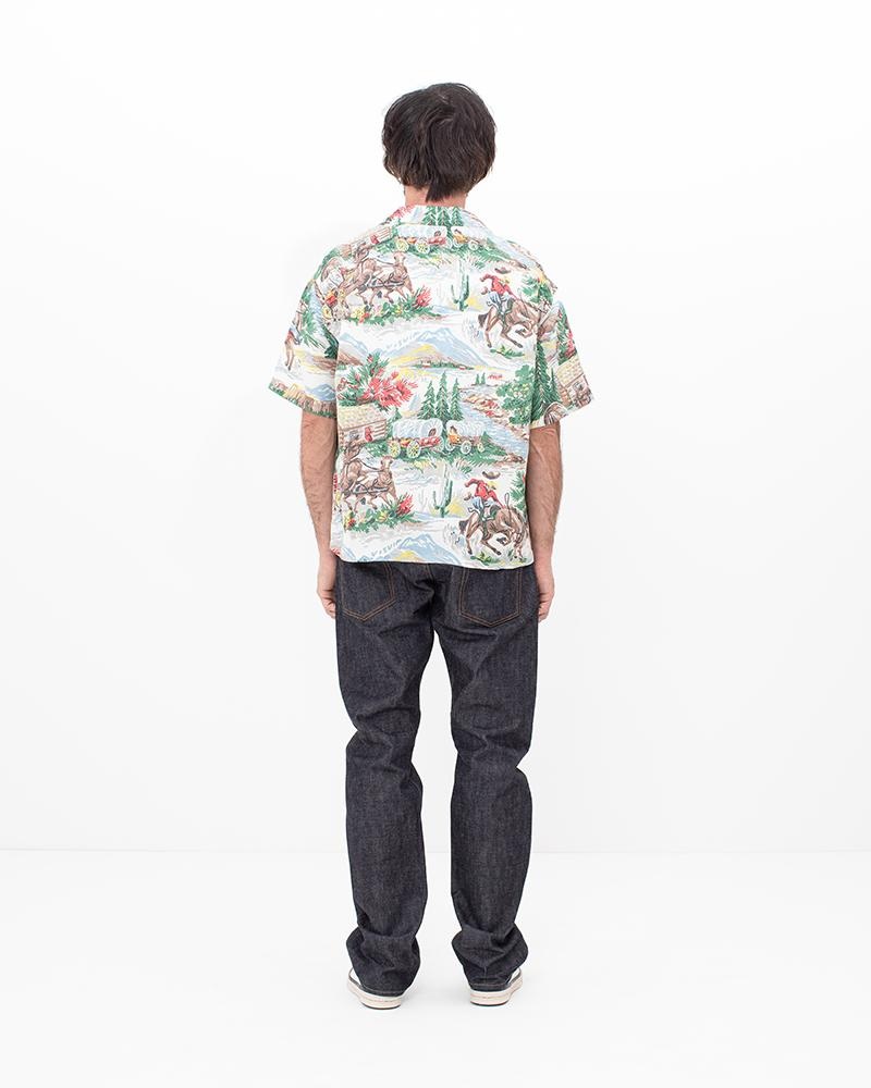 CROSBY SHIRT S/S (WASHI CHIRIMEN) IVORY - 5