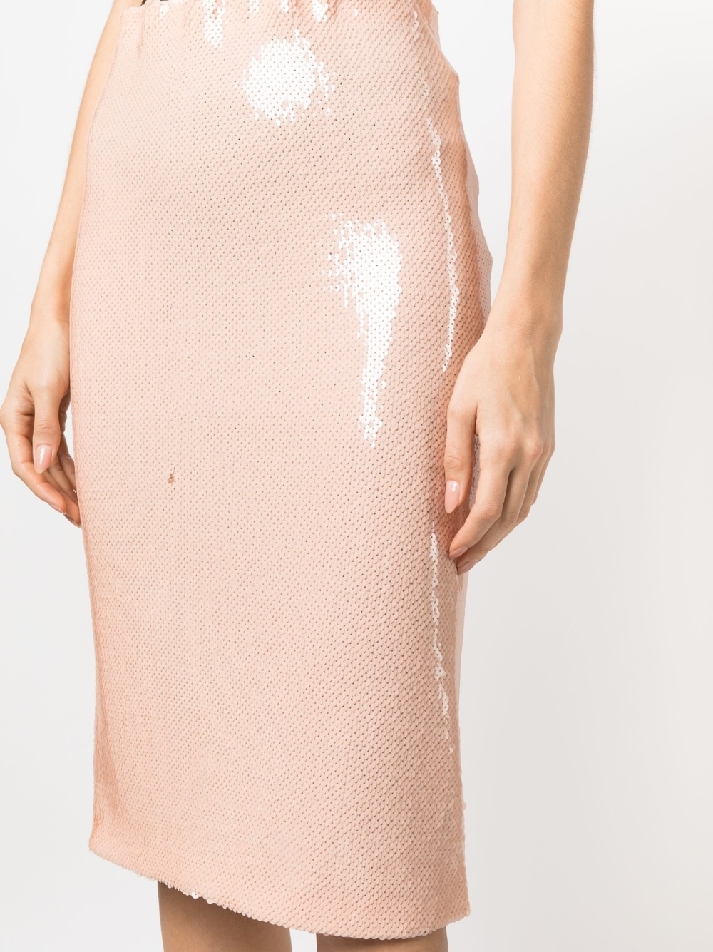 sequin-design midi skirt - 5