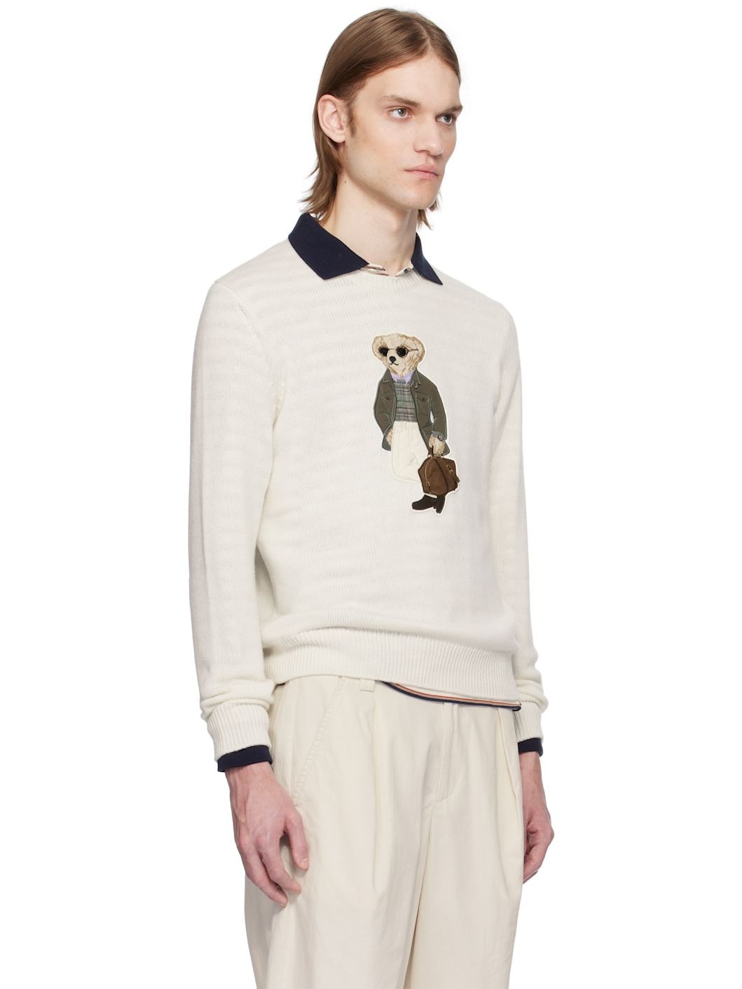 Off-White Polo Bear Cashmere Sweater - 2