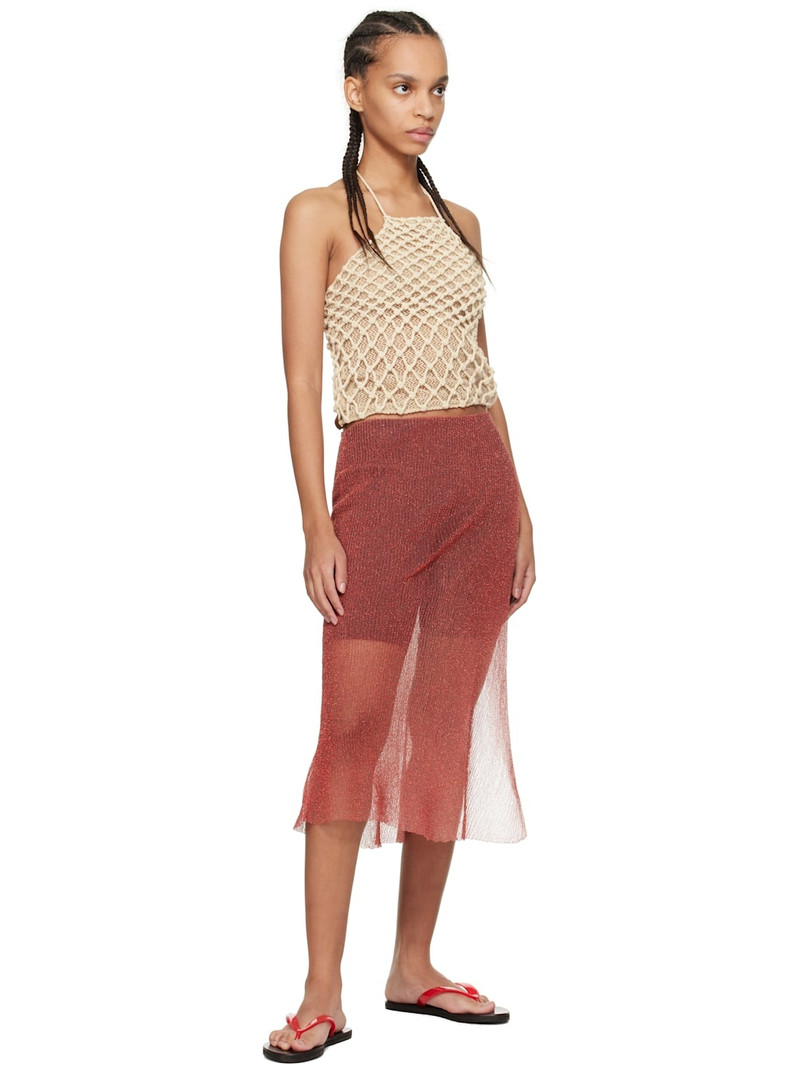 ISA BOULDER SSENSE Exclusive High Halter Neck Top outlook