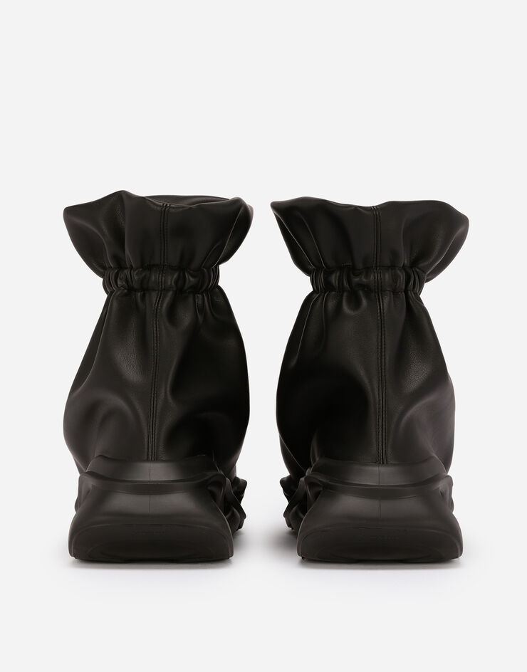 Nappa-effect Wave mid-top sneakers - 3