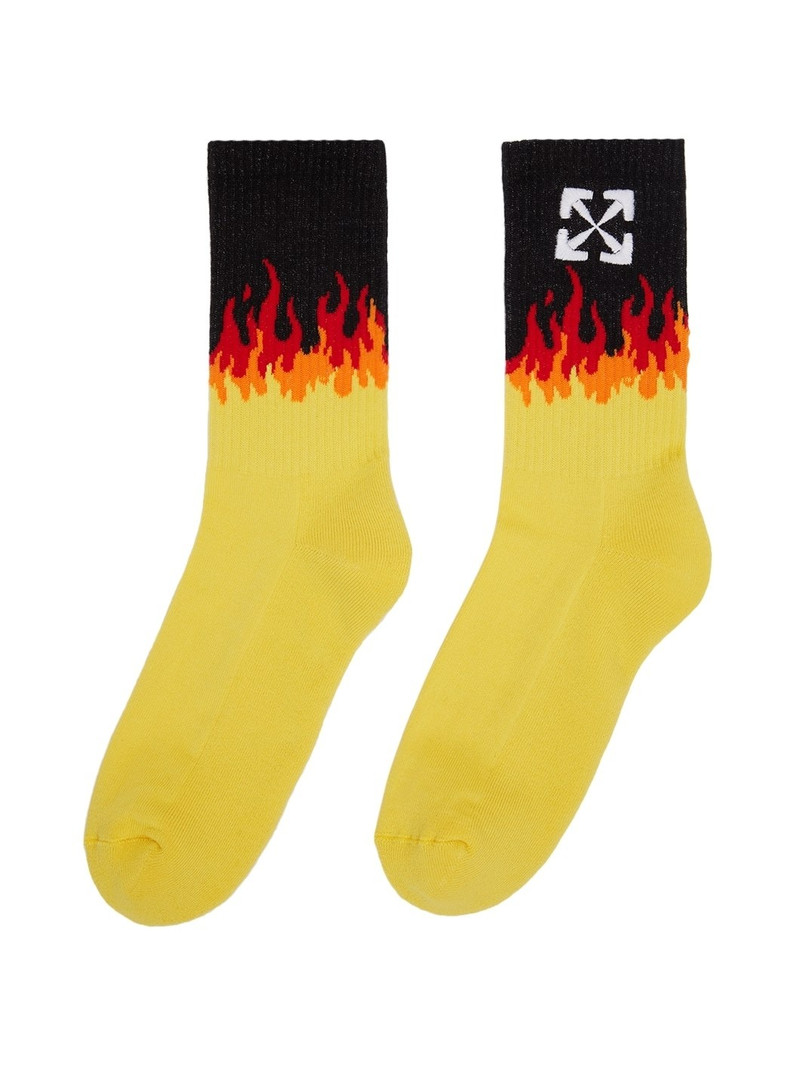 Off-White Yellow Arrow Socks outlook