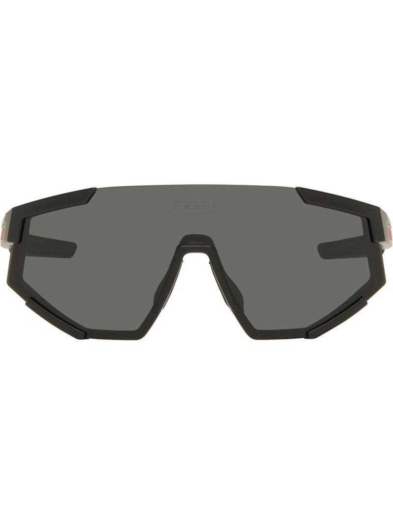 Prada Black 'Prada' Linea Rossa Impavid Sunglasses outlook