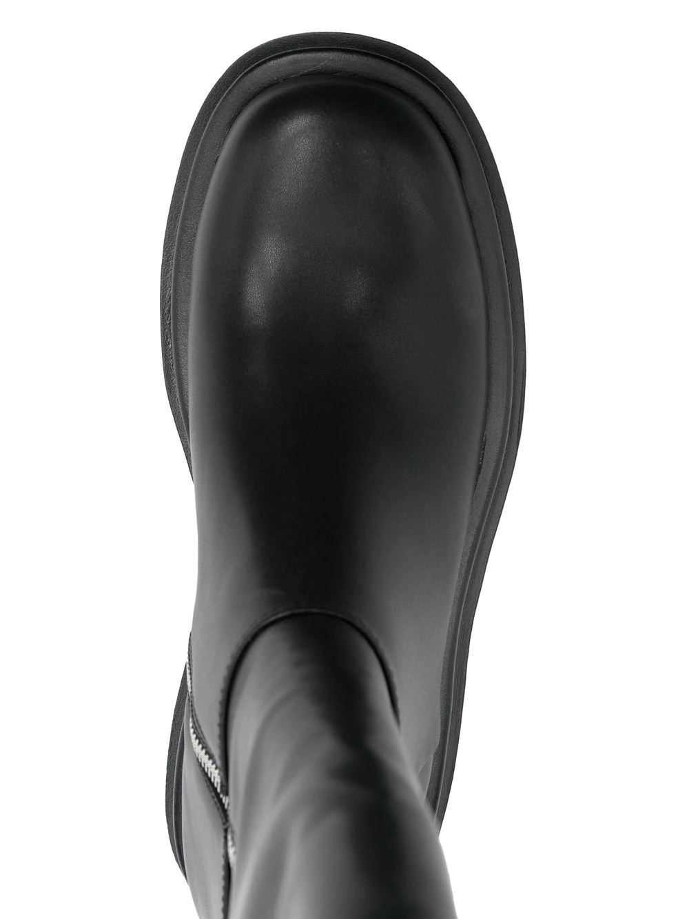 baroque-buckle knee-high boots - 4
