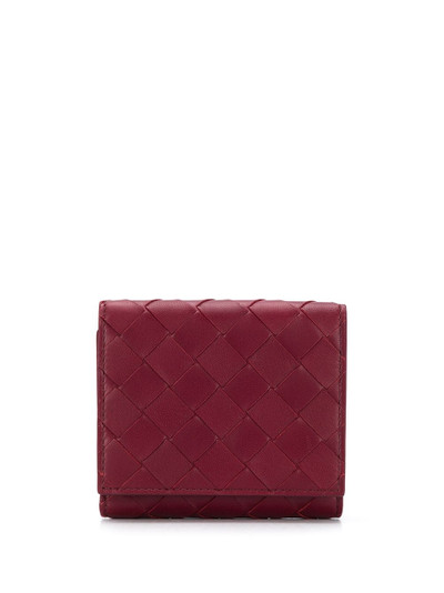 Bottega Veneta intrecciato weave French wallet outlook