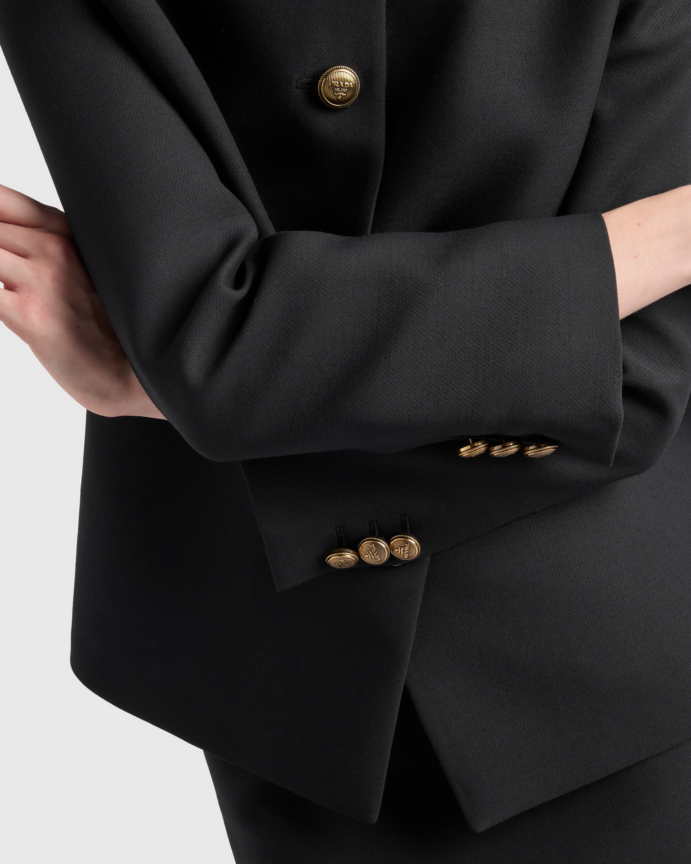 Single-breasted tricotine jacket - 4