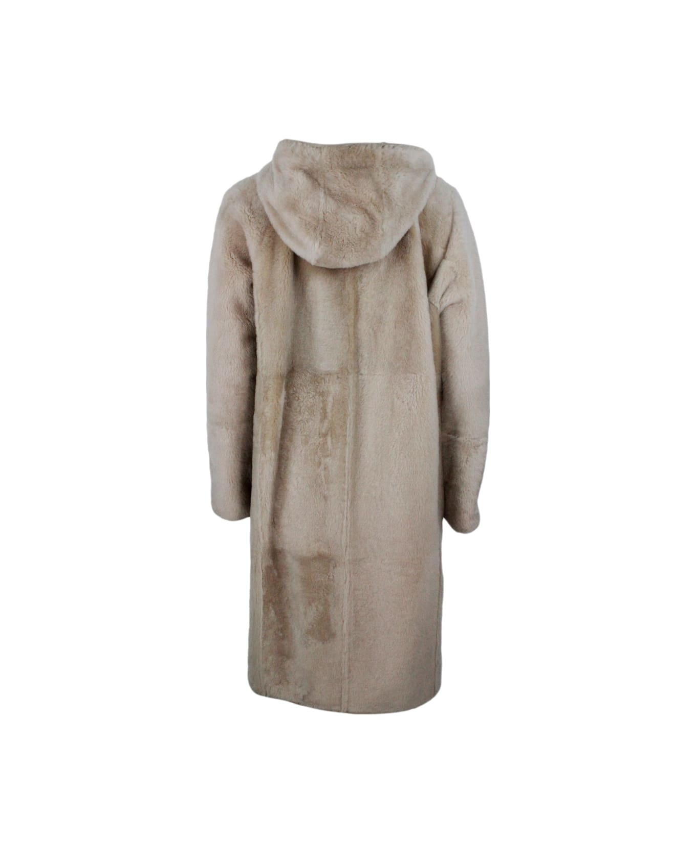 コート BRUNELLO CUCINELLI Women Shearling MPMRA9715C8539 Beige Brunello Cucinelli Shearling Coat | Neutrals | FARFETCH