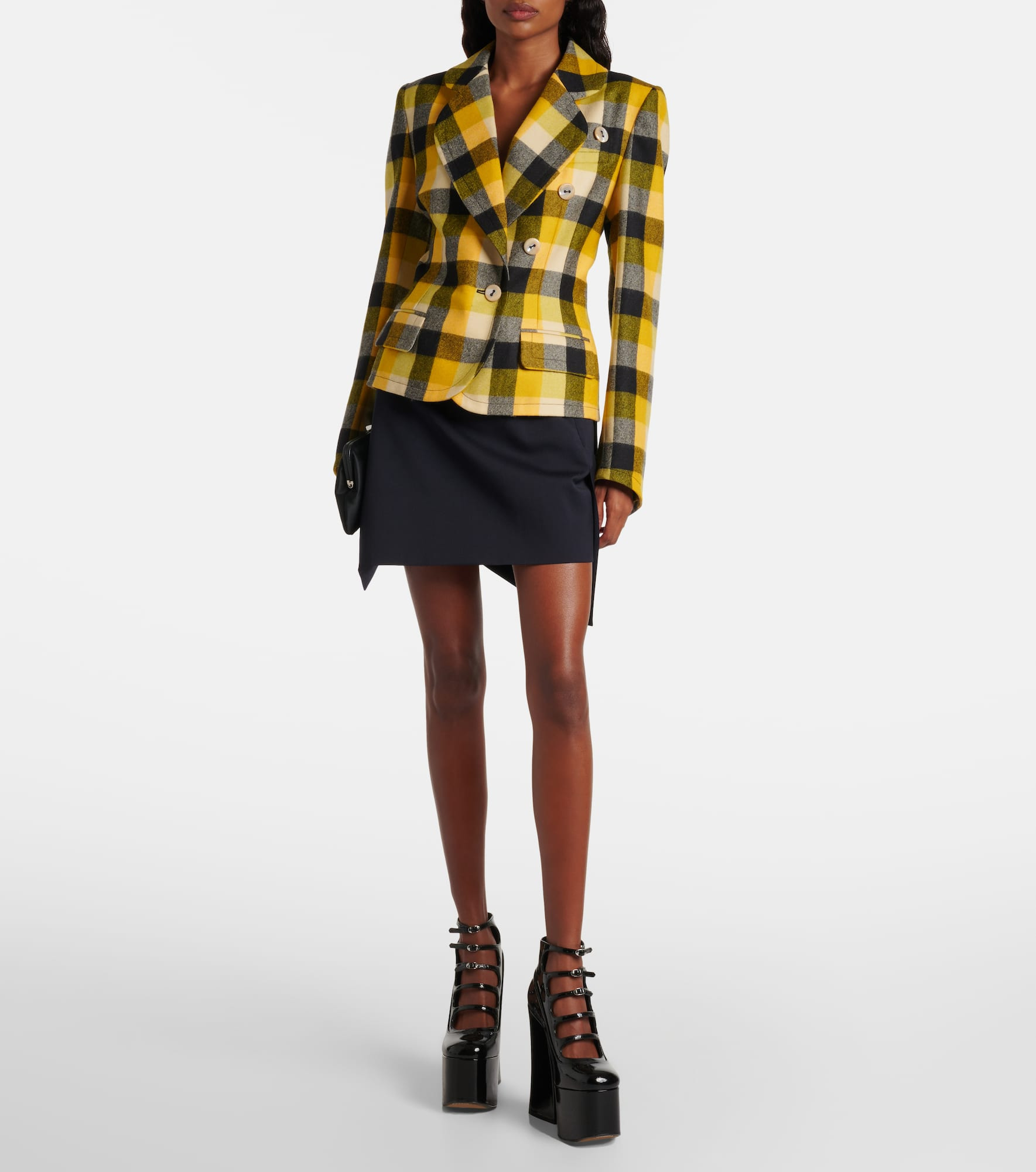 Georgia checked virgin wool blazer - 2