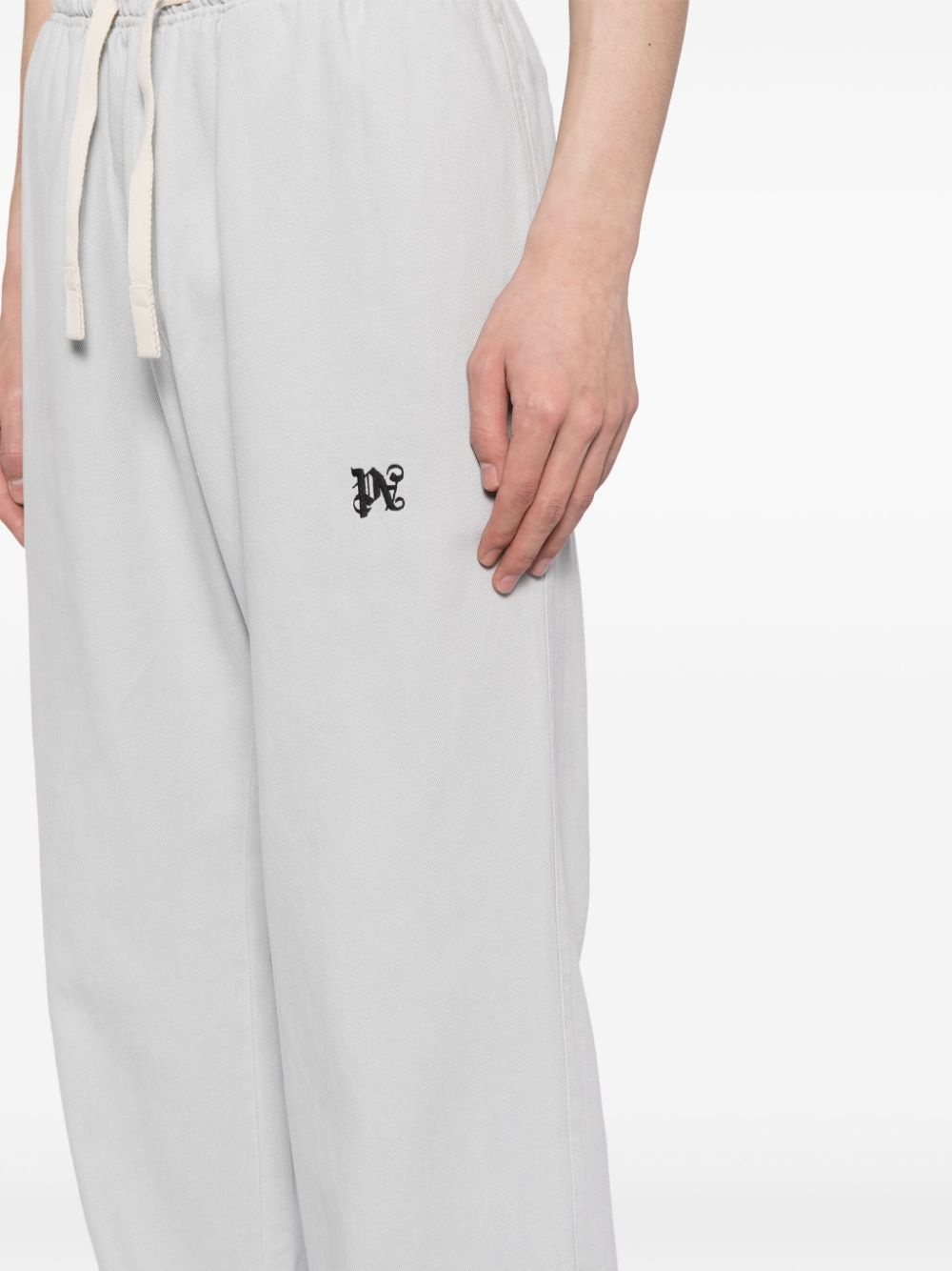 Palm Angels Monogram Travel Pants White - 2