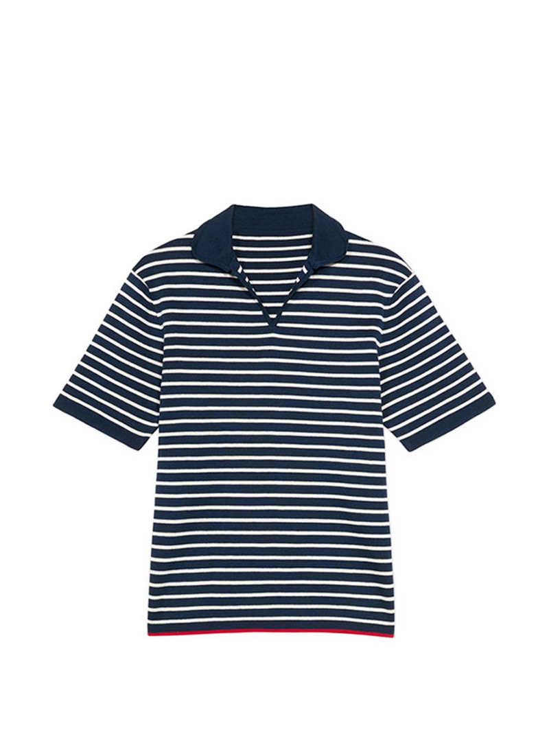 Andyb striped short-sleeve polo shirt 1
