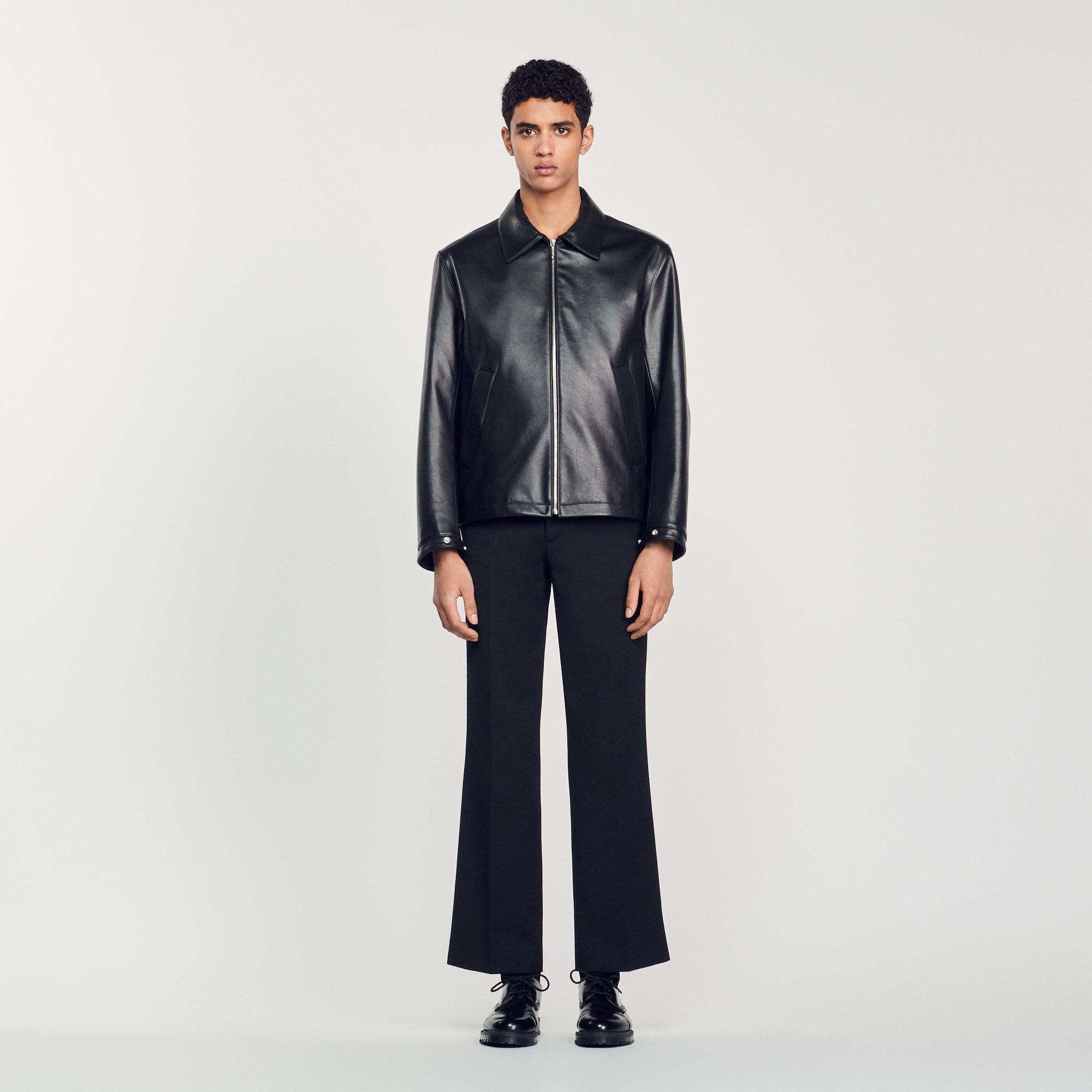 Smooth leather jacket - 3
