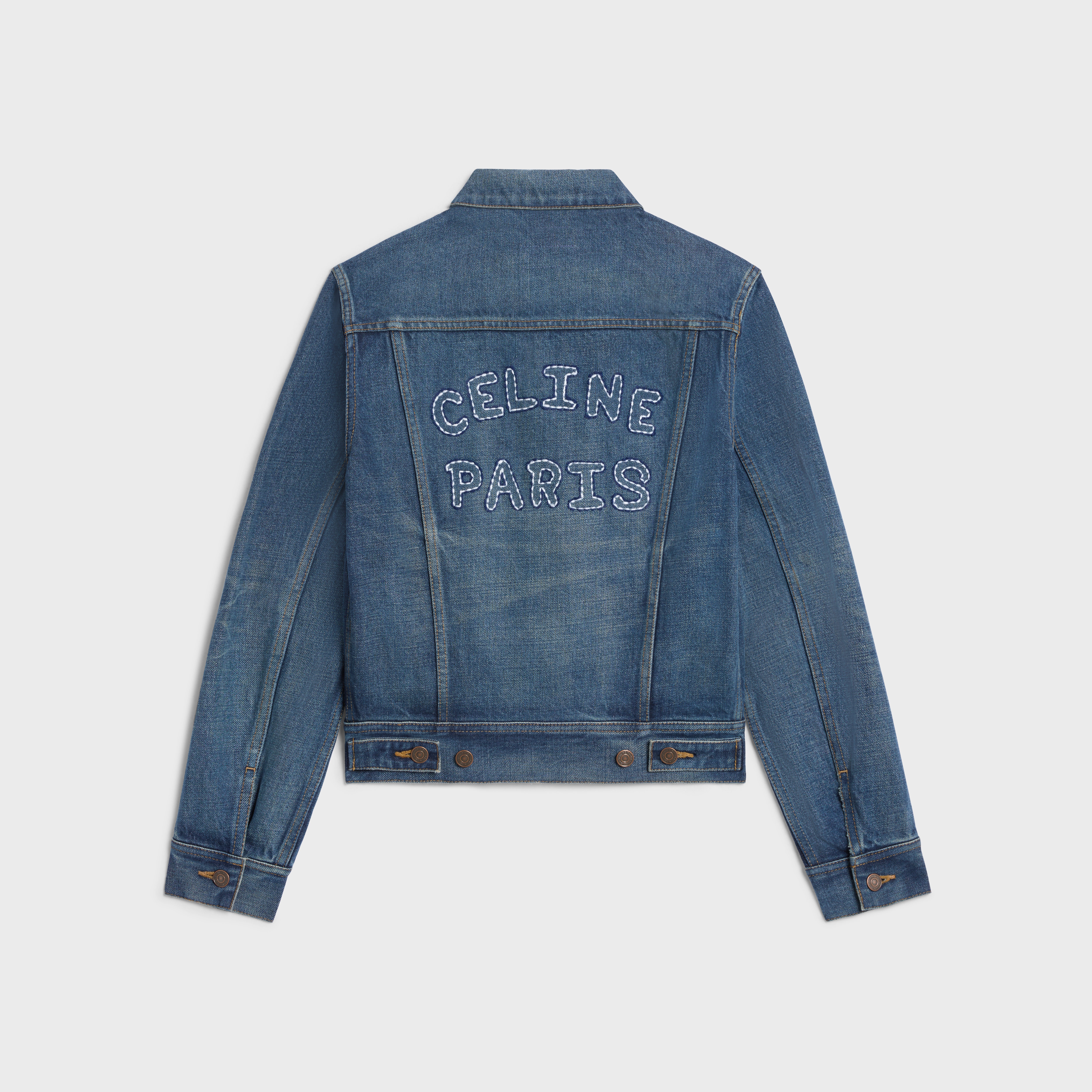 Trucker jacket in dark union wash denim - 2