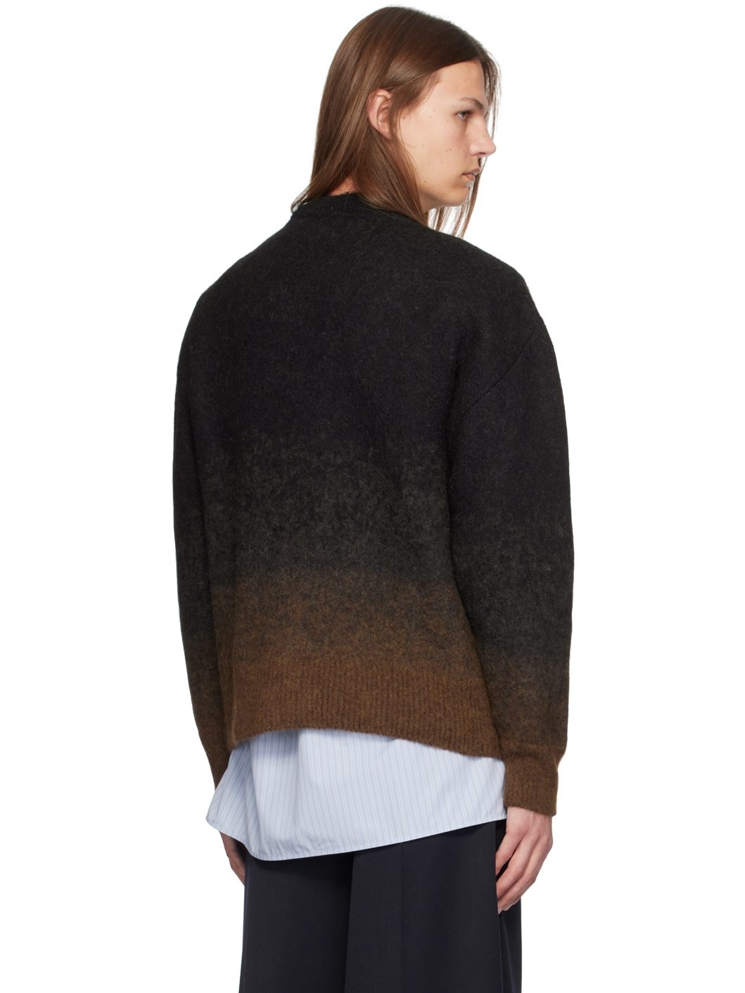 Black & Brown Relaxed Sweater - 3
