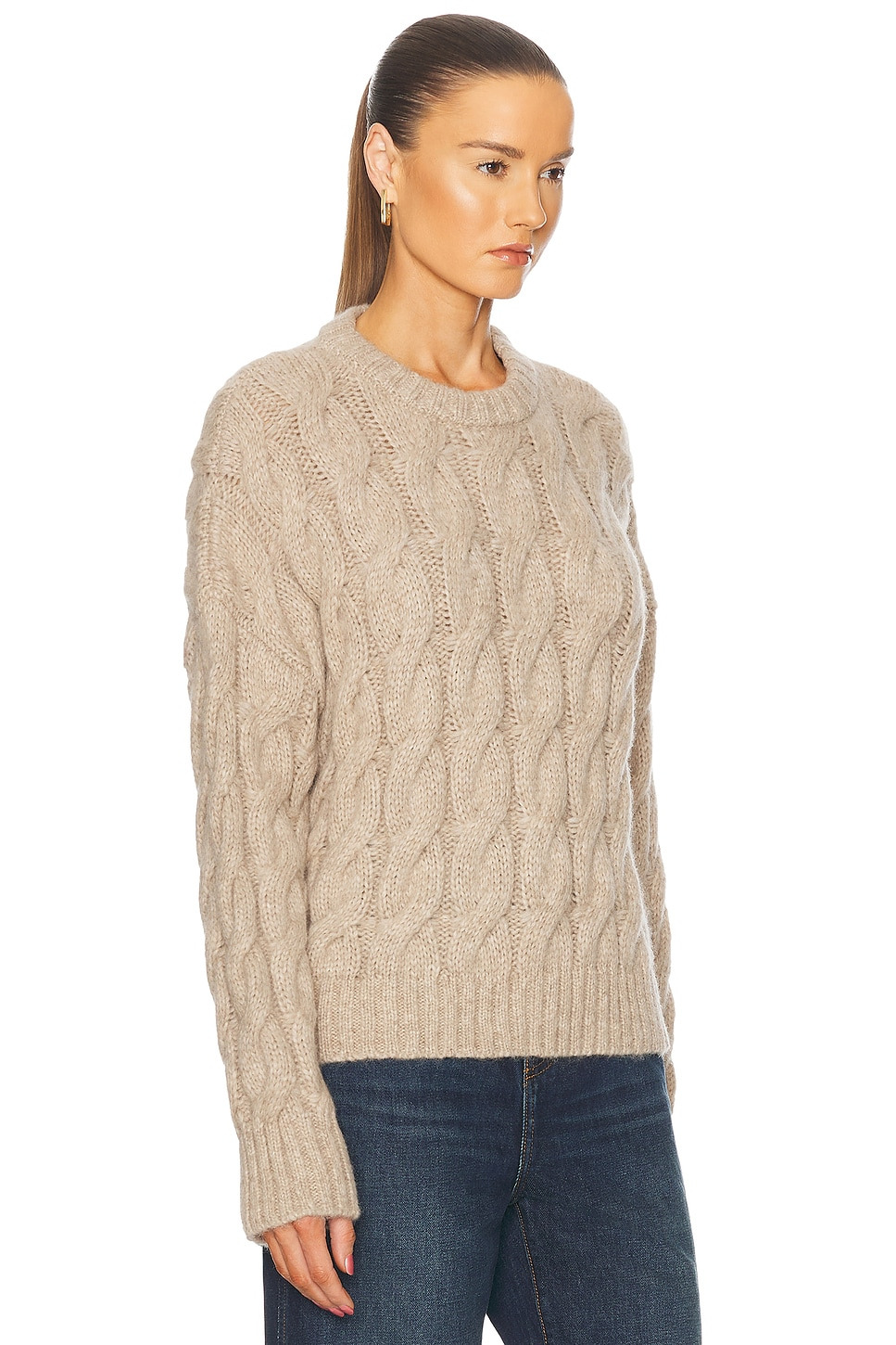 Cable Serena Crewneck Sweater - 2