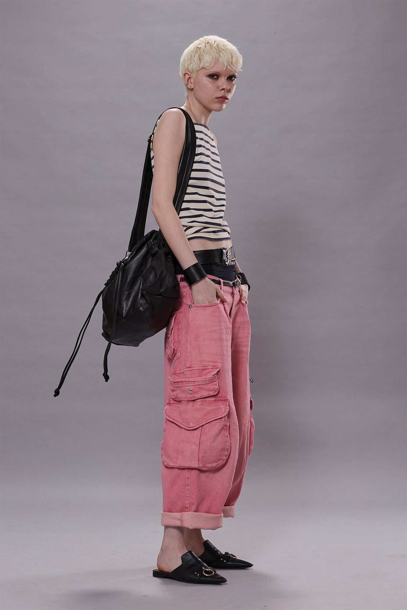 HALTER STRIPE TEE - 3