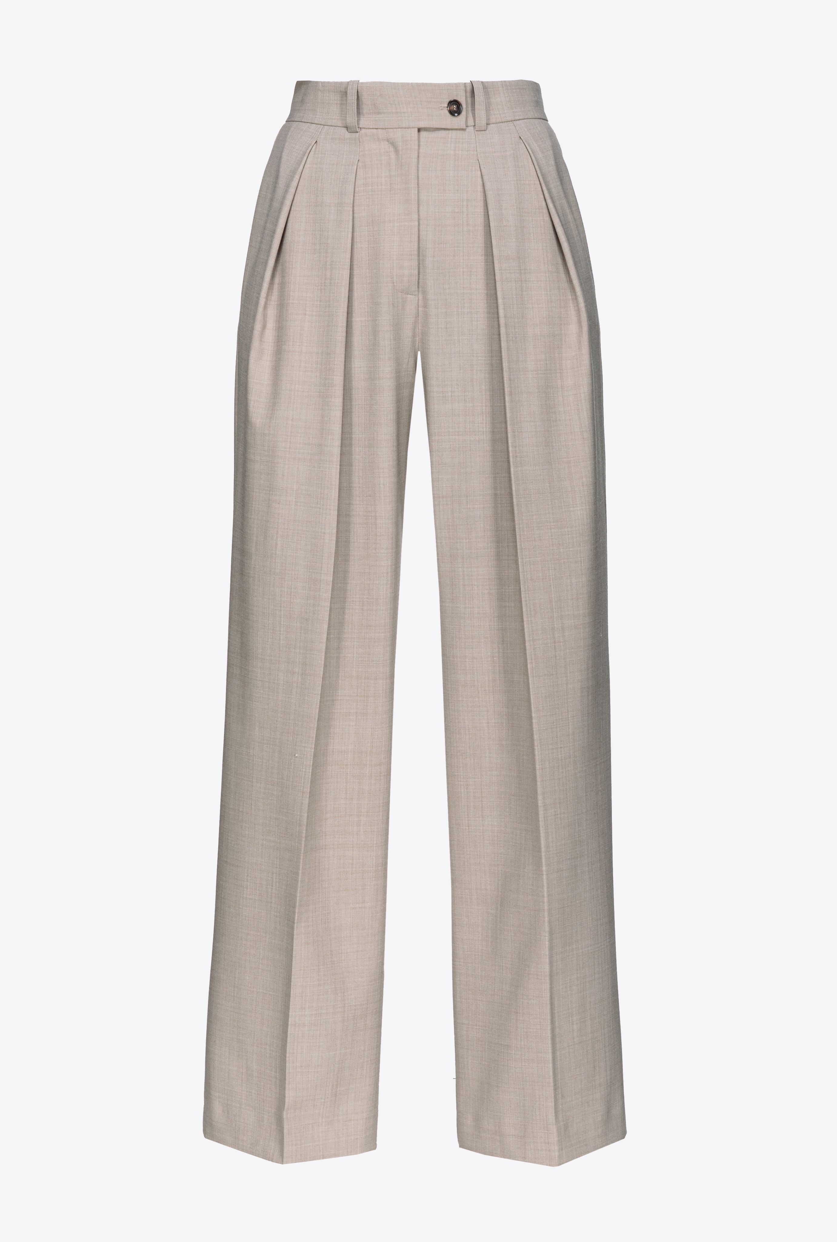 WOOL-BLEND PALAZZO TROUSERS - 1