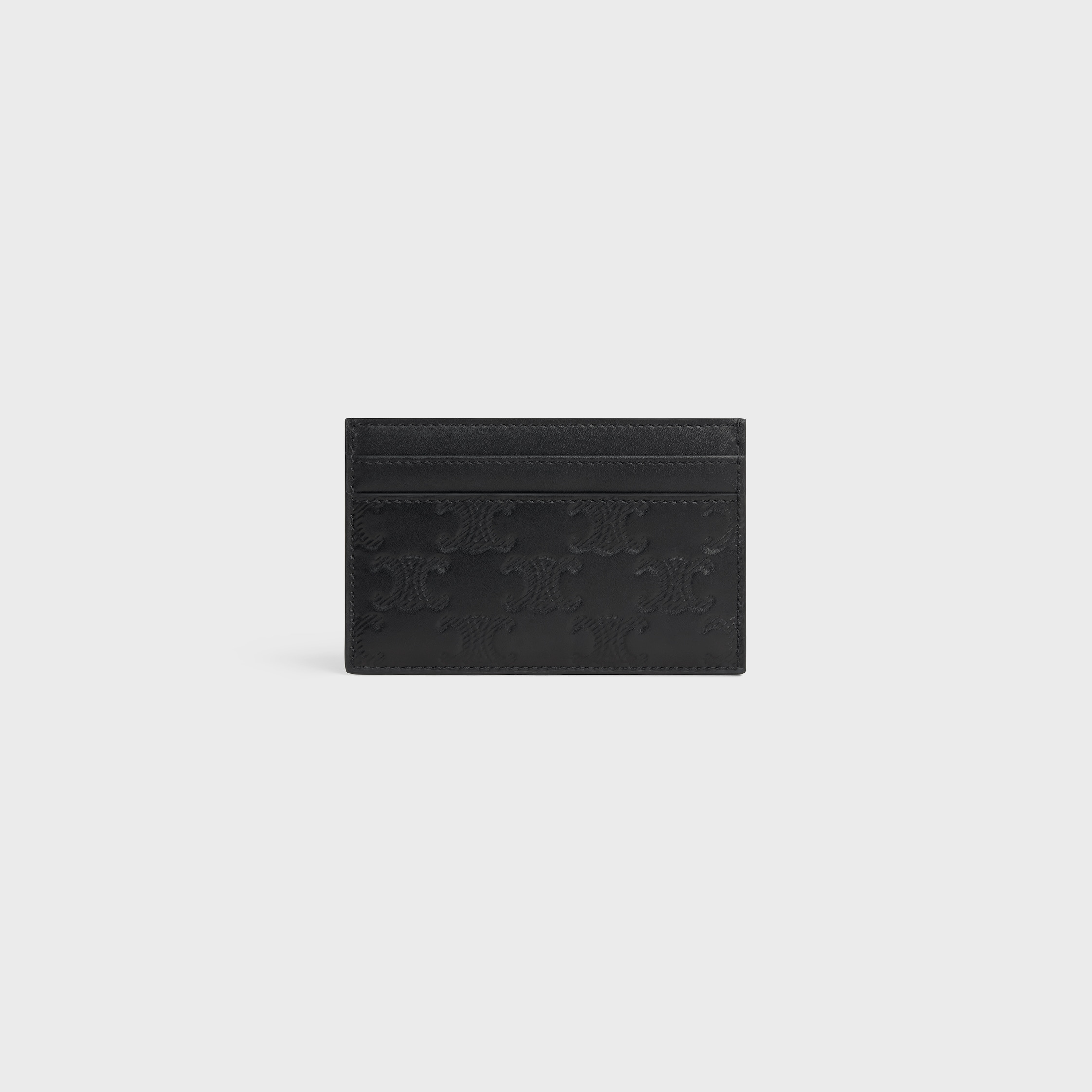 MEDIUM CARD HOLDER IN Calfskin with triomphe embossed - 3