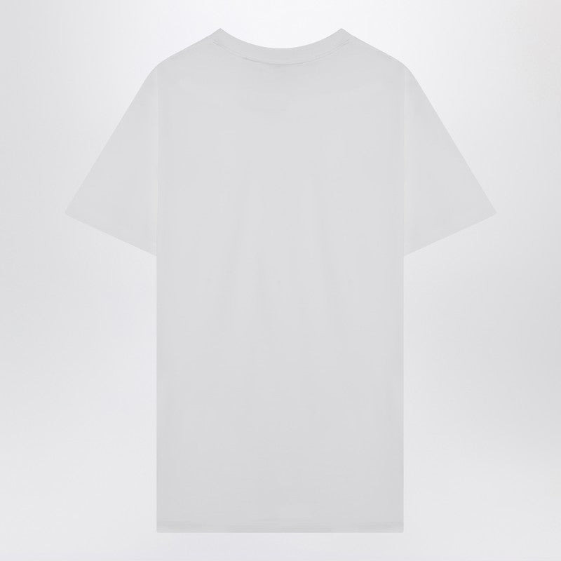Prada White T-Shirt With Triangle Logo Women - 2