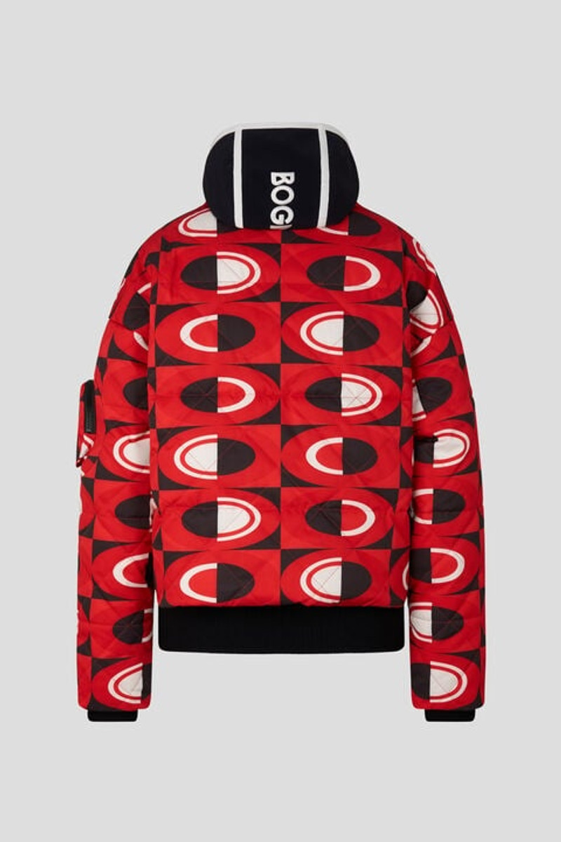 BOGNER Elani Down ski jacket in Red/Black outlook