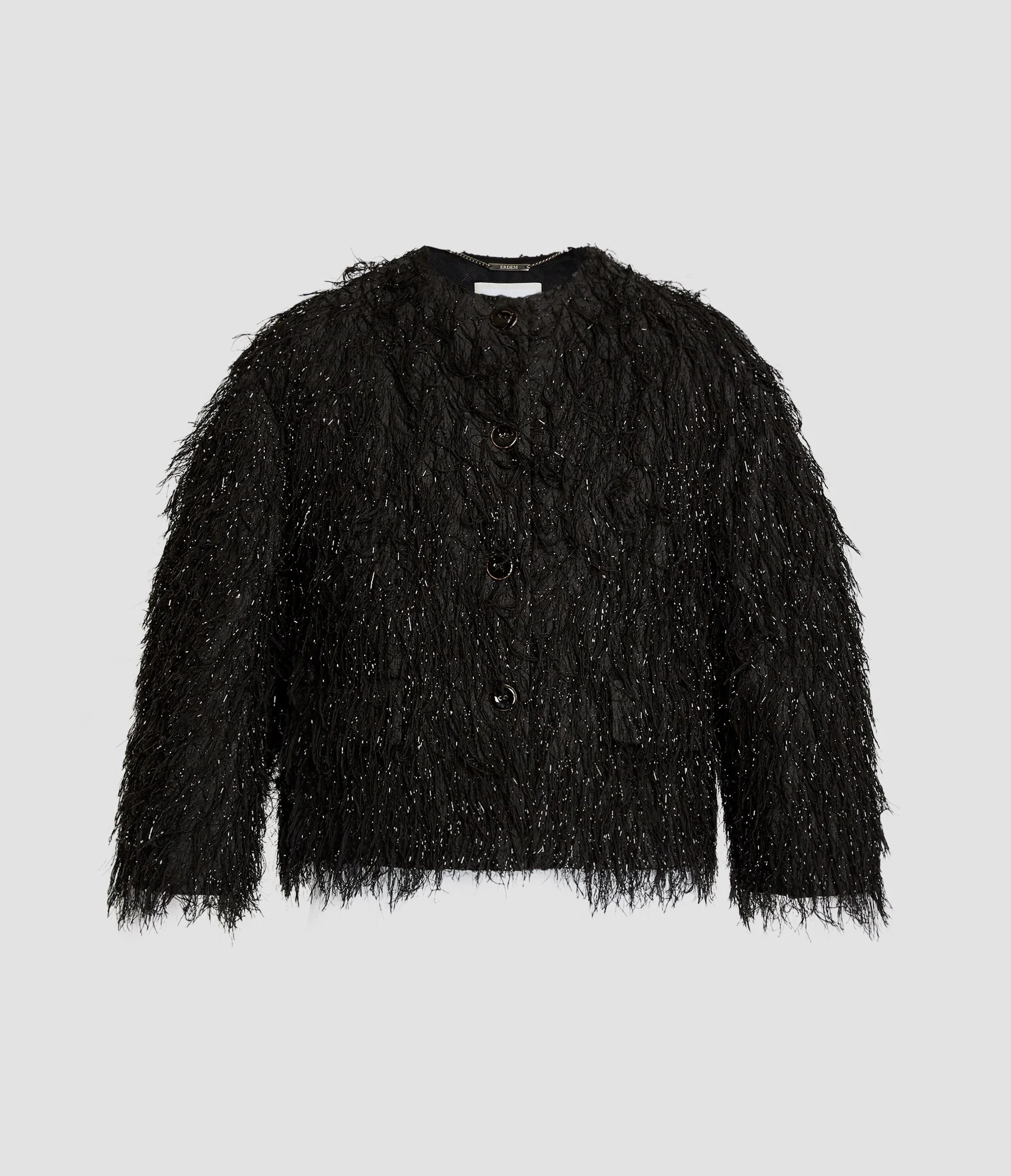 LUREX FIL COUPÉ CROPPED JACKET - 1