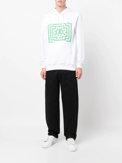 Comme des Garçons SHIRT graphic-print drawstring hoodie outlook