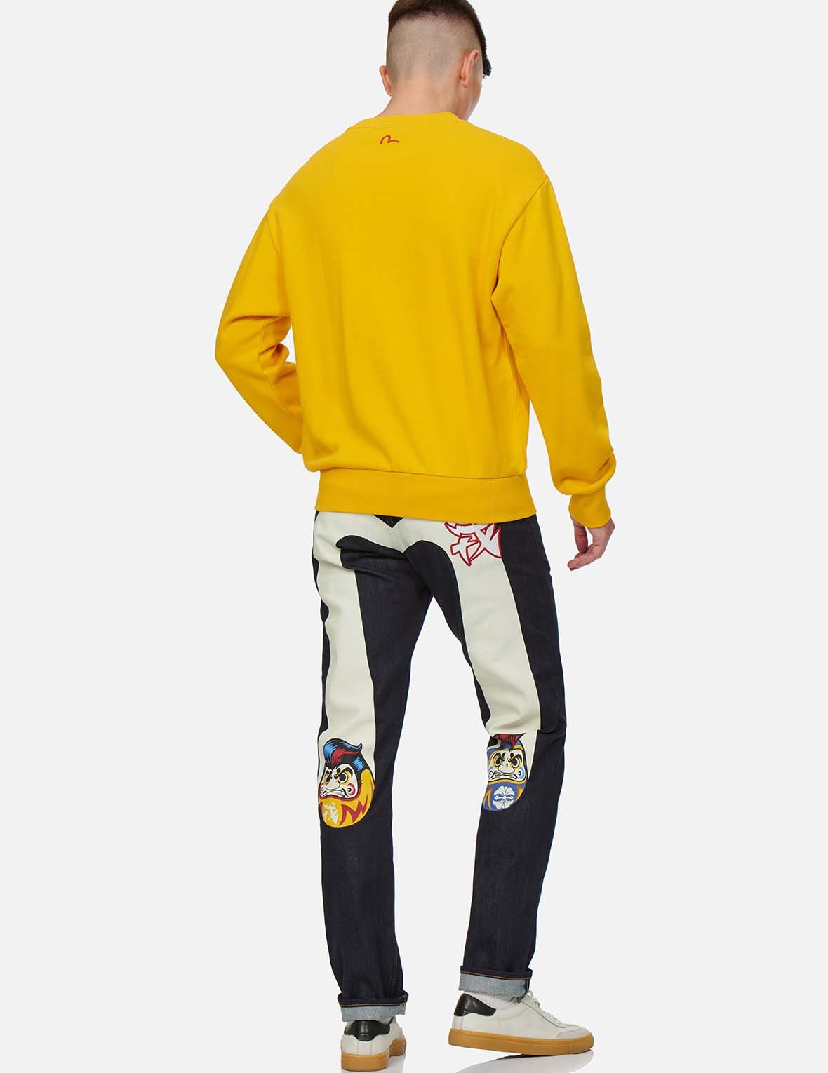 CALLIGRAPHY LOGO AND DARUMA PRINT SWEATSHIRT - 6