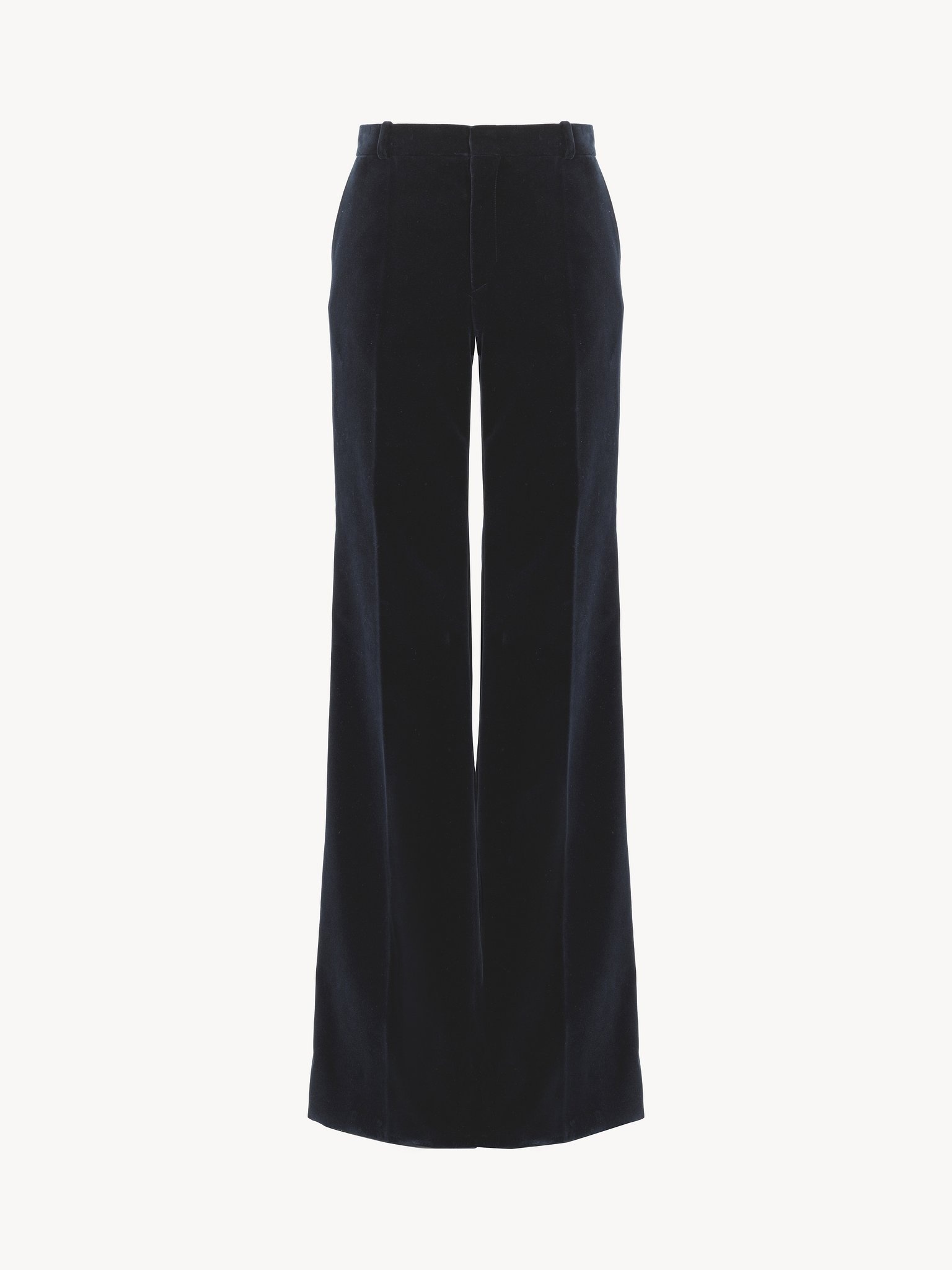 FLARED TAILORED PANTS IN VELVET - 2