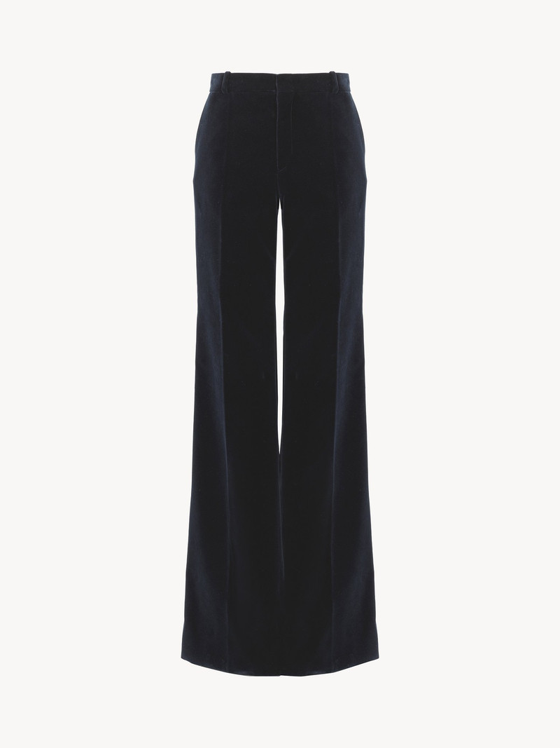 Chloé FLARED TAILORED PANTS IN VELVET outlook