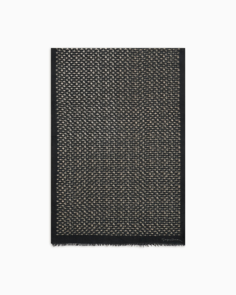 JACQUARD CASHMERE STOLE 1