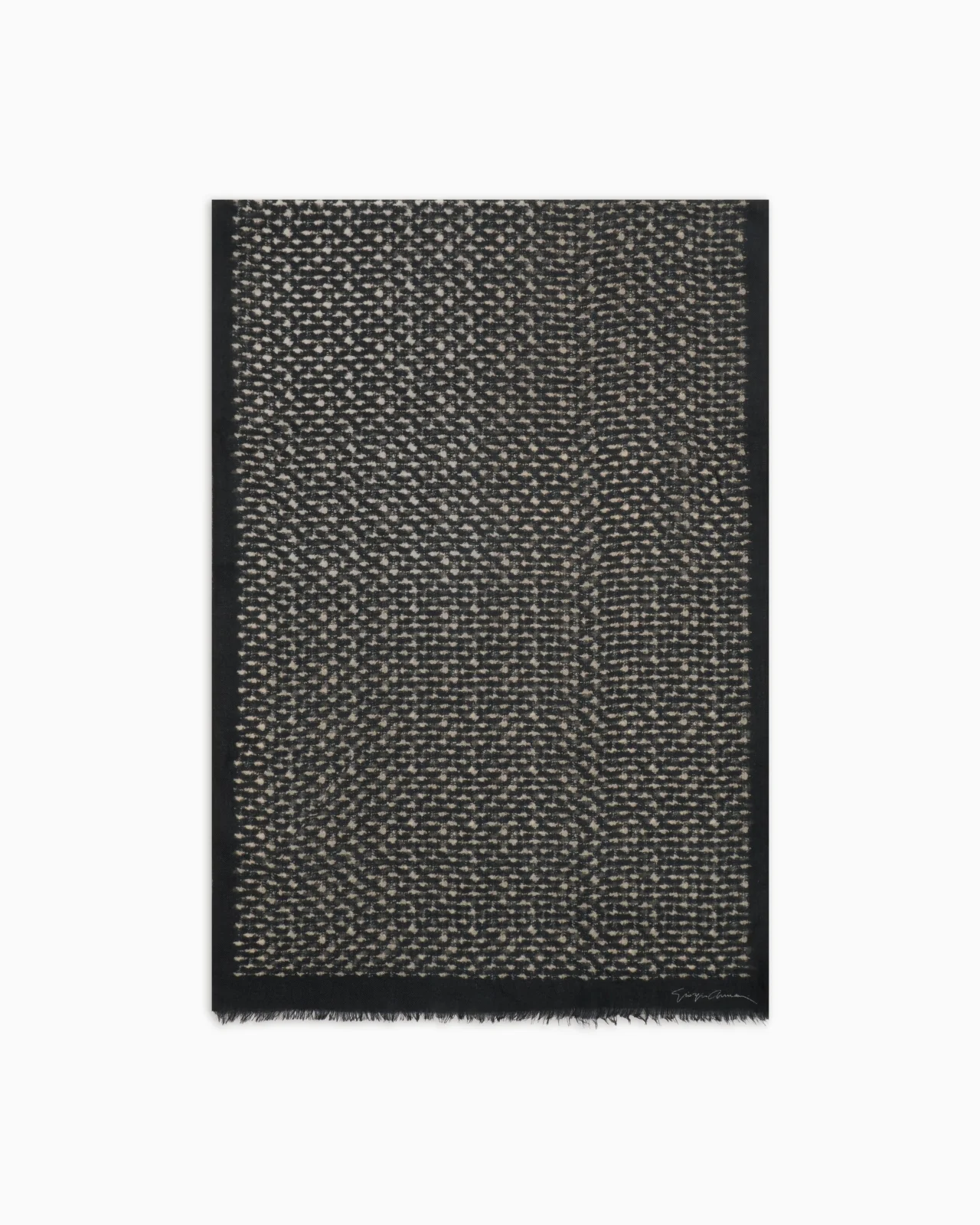 JACQUARD CASHMERE STOLE - 1